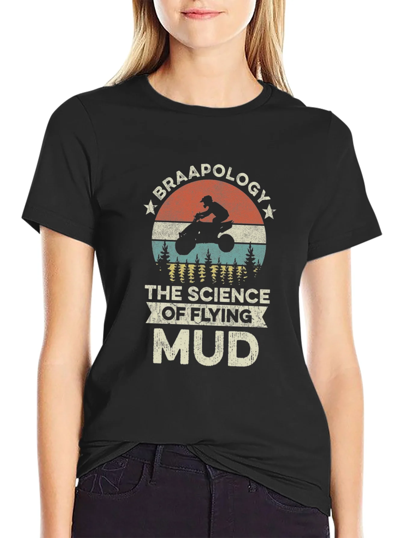 Braaapology Flying Mud T-Shirt - Dirt Bike Rider