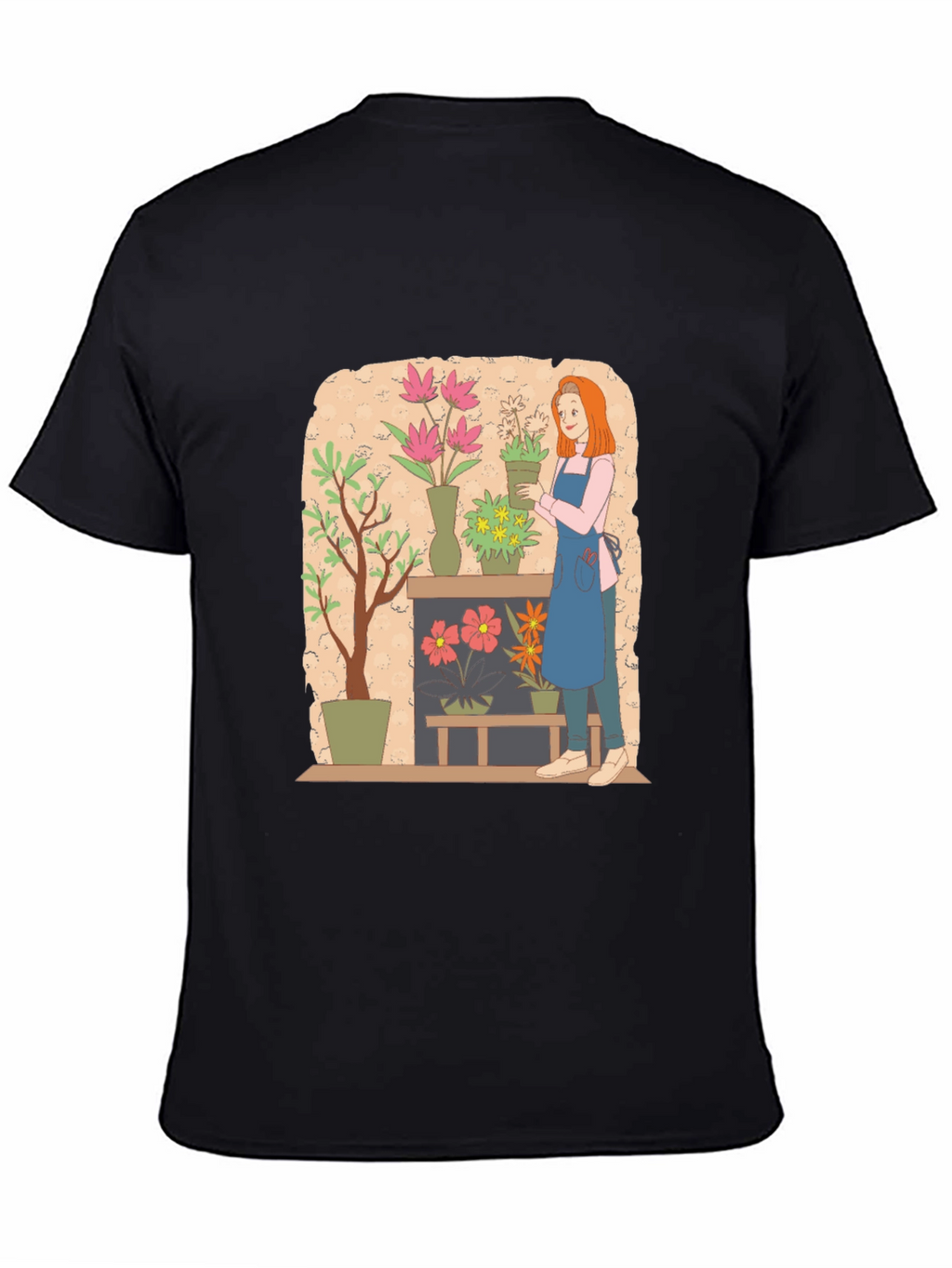 Floral Design Graphic Tee - Artistic Unisex T-Shirt