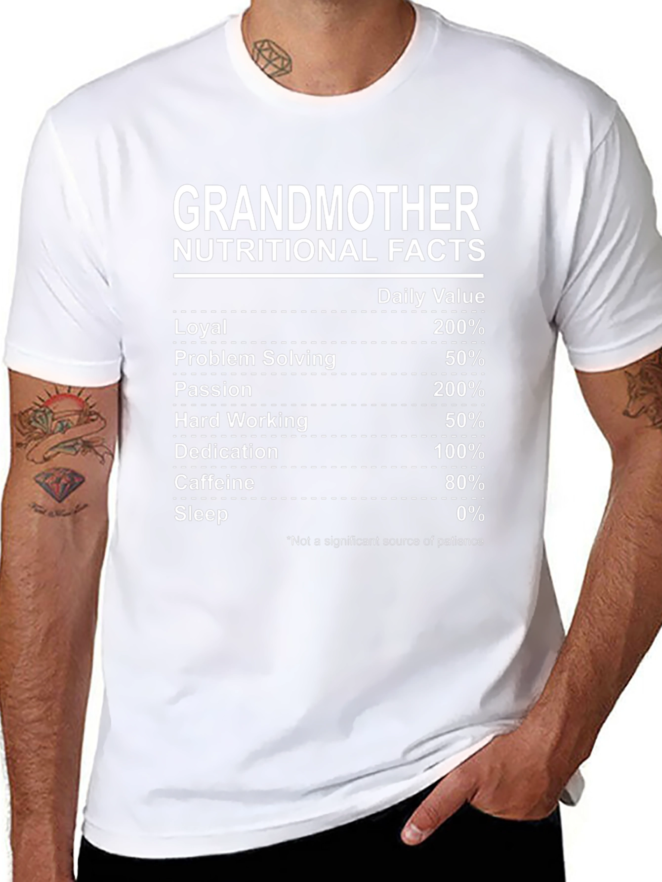 Grandmother Nutritional Facts Black Tee