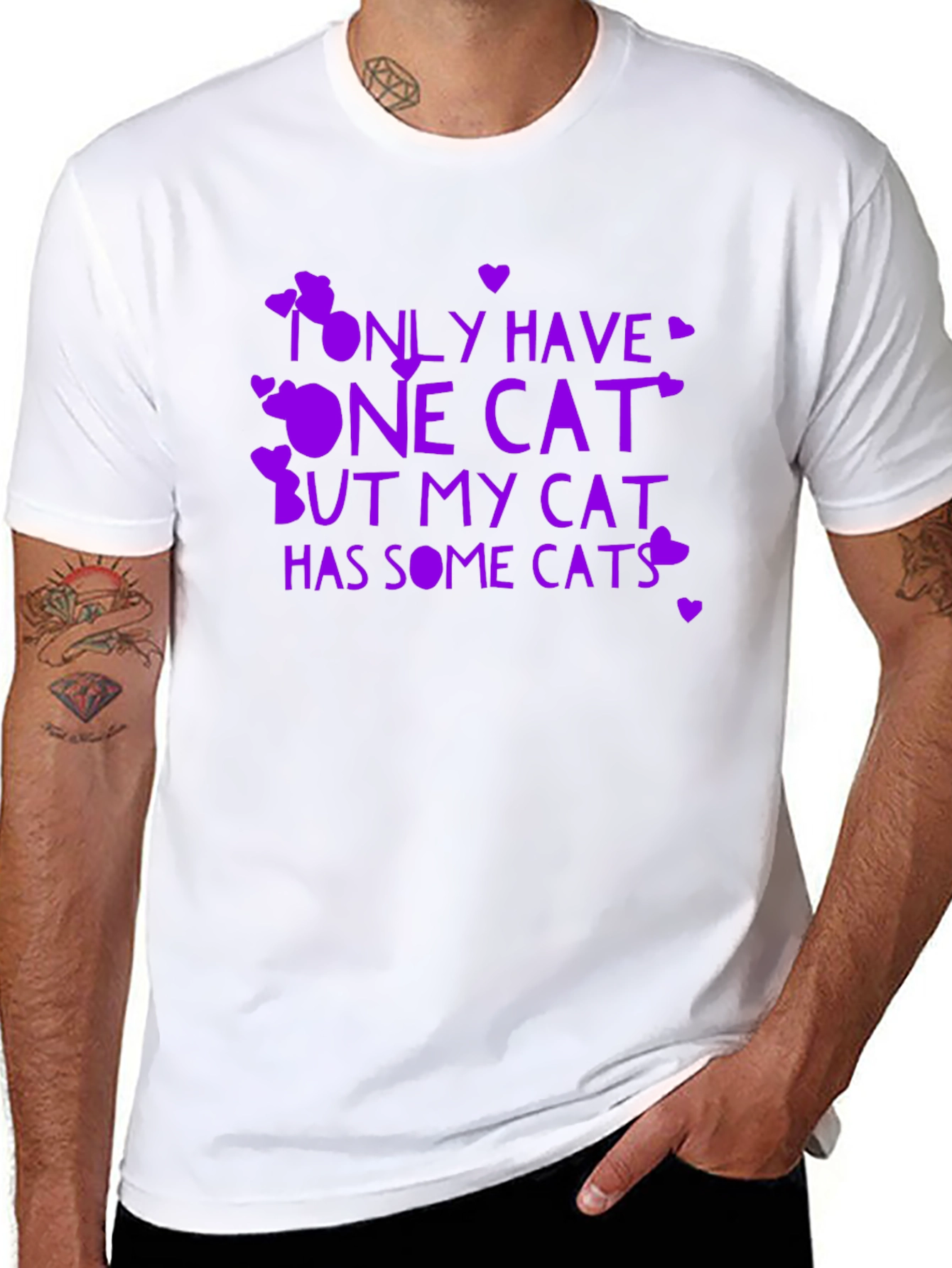 Funny Cat Lover T-Shirt - Only Have One Cat...