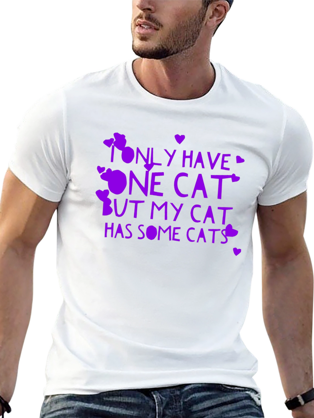 Funny Cat Lover T-Shirt - Only Have One Cat...
