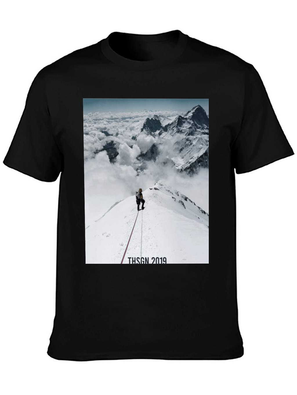 Mountain Climber Graphic T-Shirt - Black