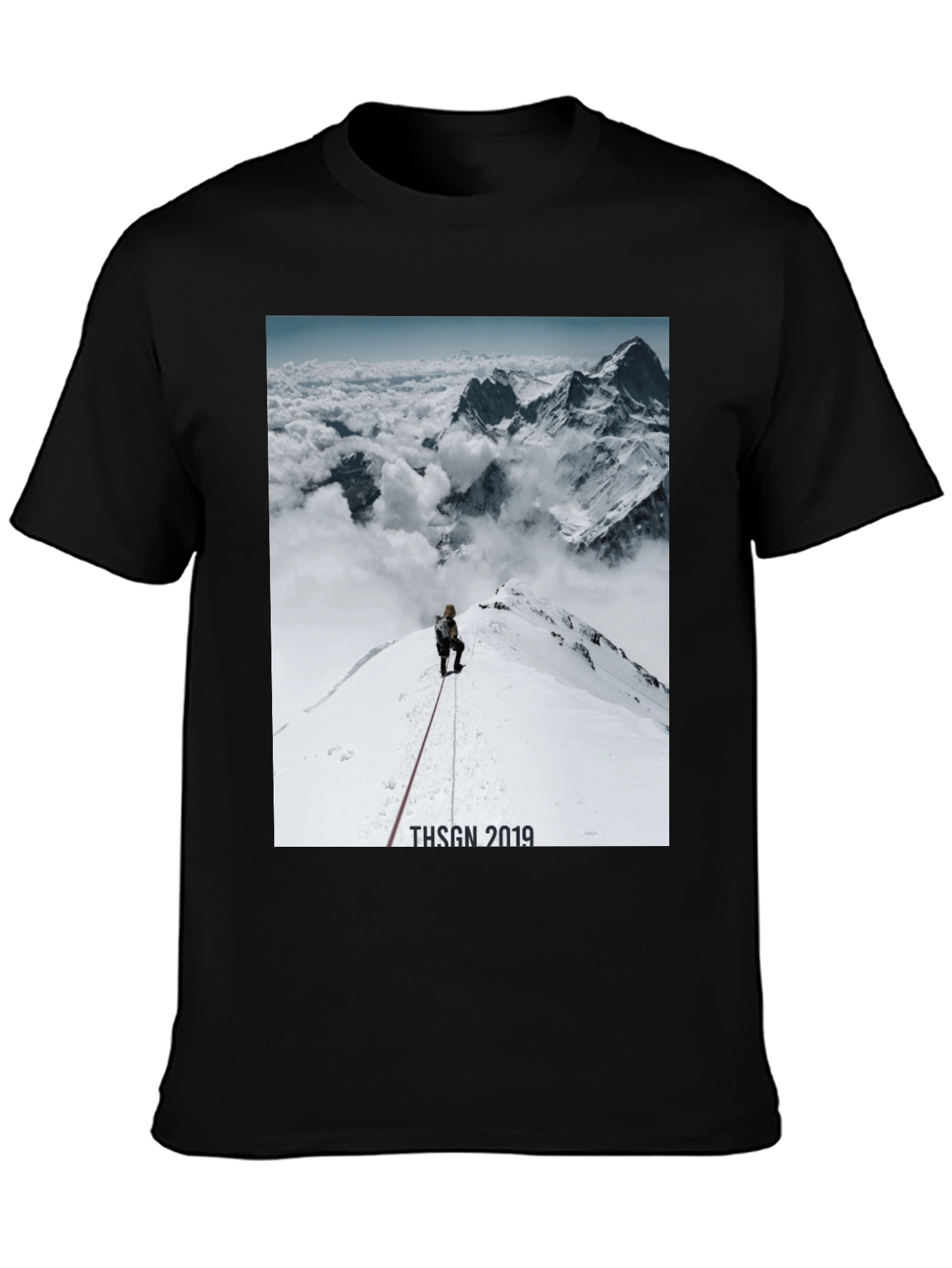 Mountain Climber Graphic T-Shirt - Black