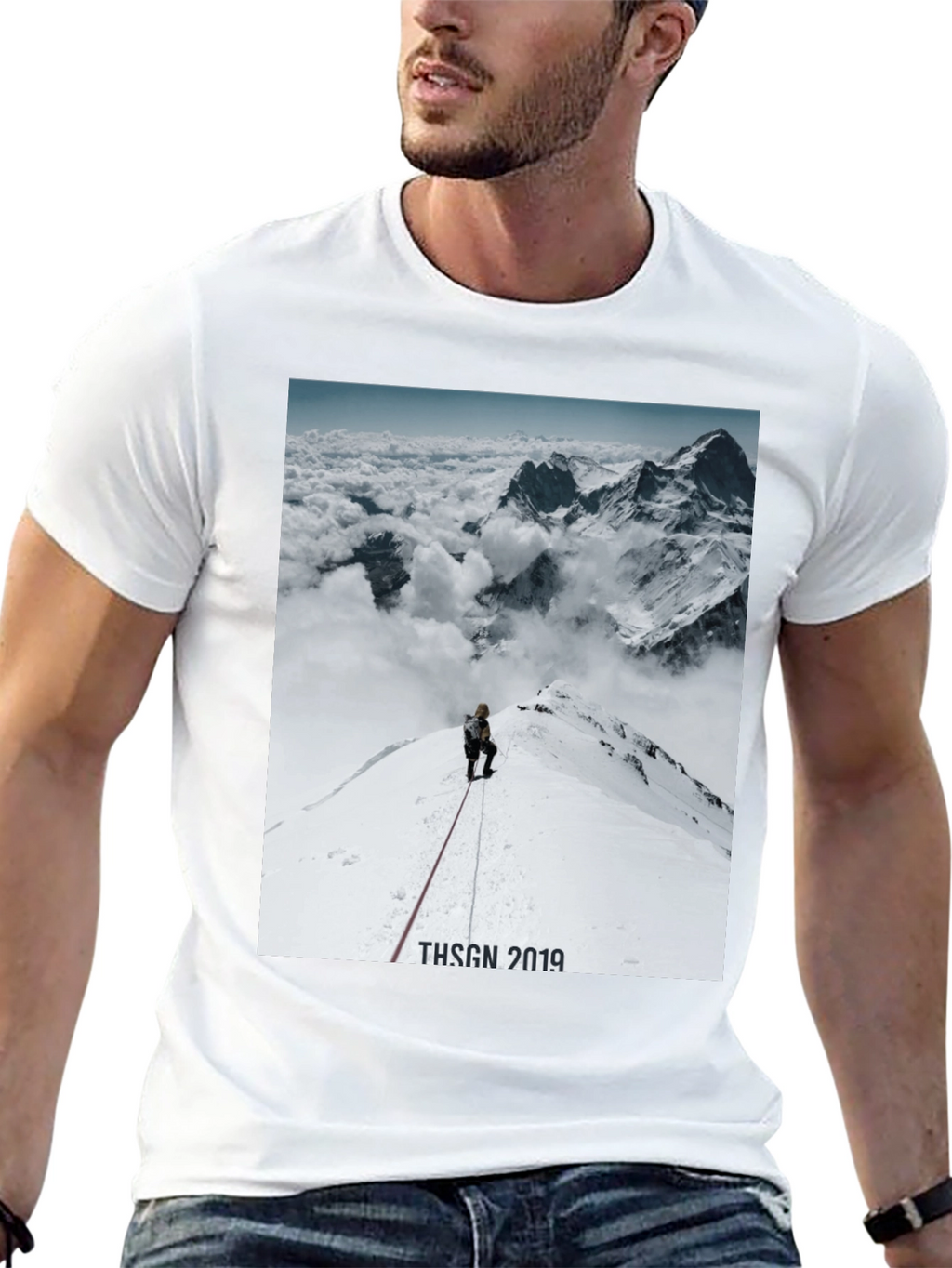 Mountain Climber Graphic T-Shirt - Black