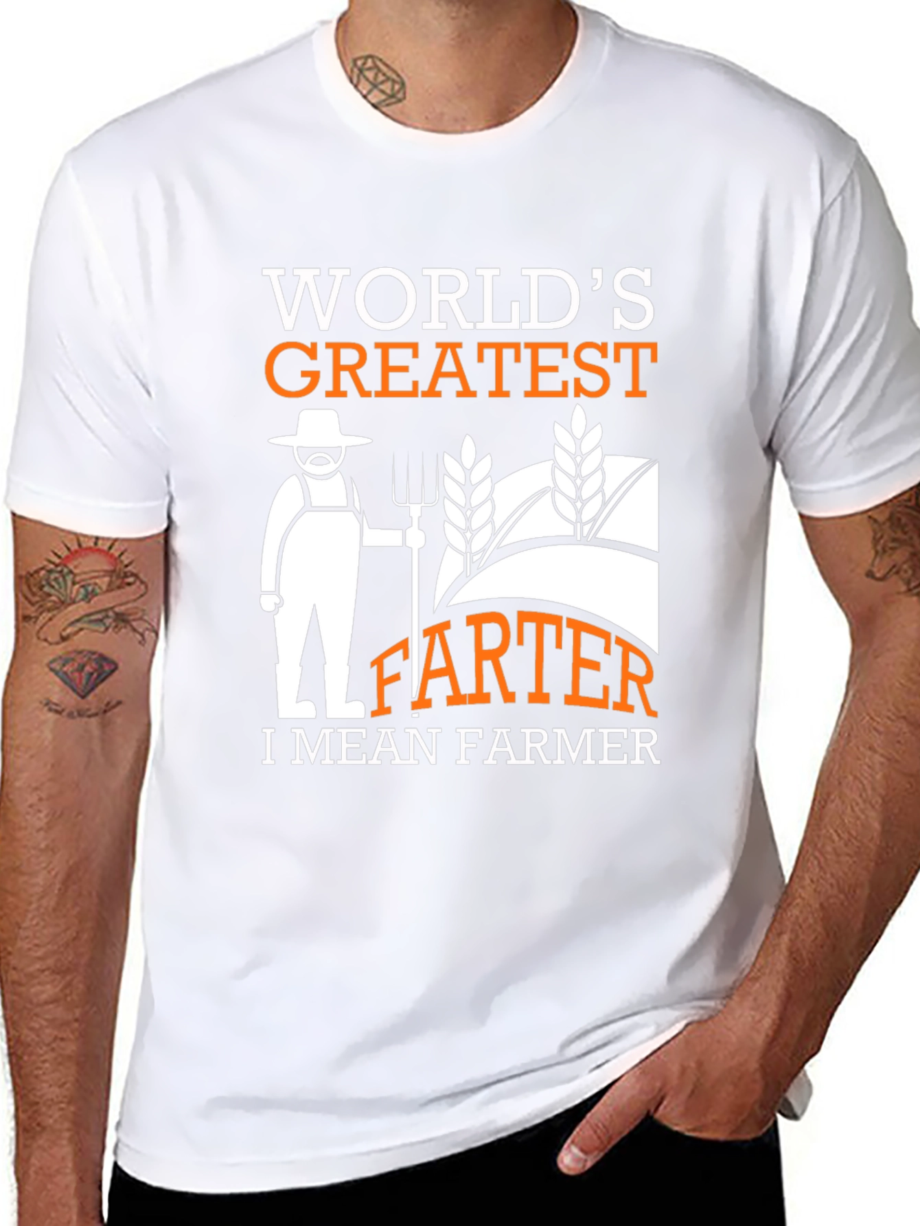 Funny Farmer T-Shirt - Greatest FARTER