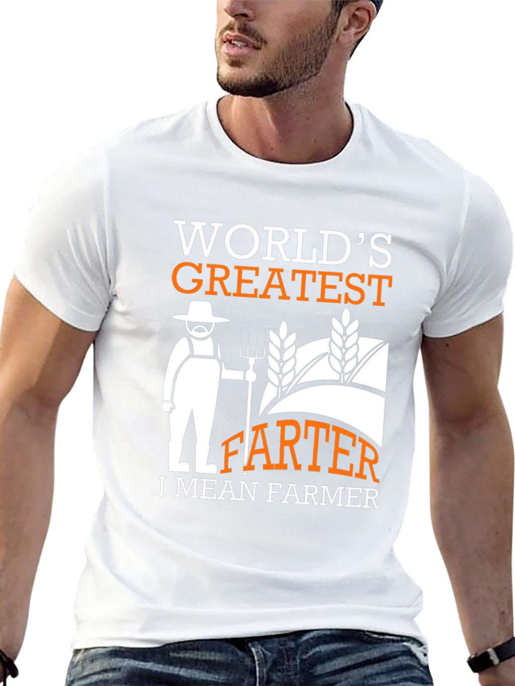 Funny Farmer T-Shirt - Greatest FARTER