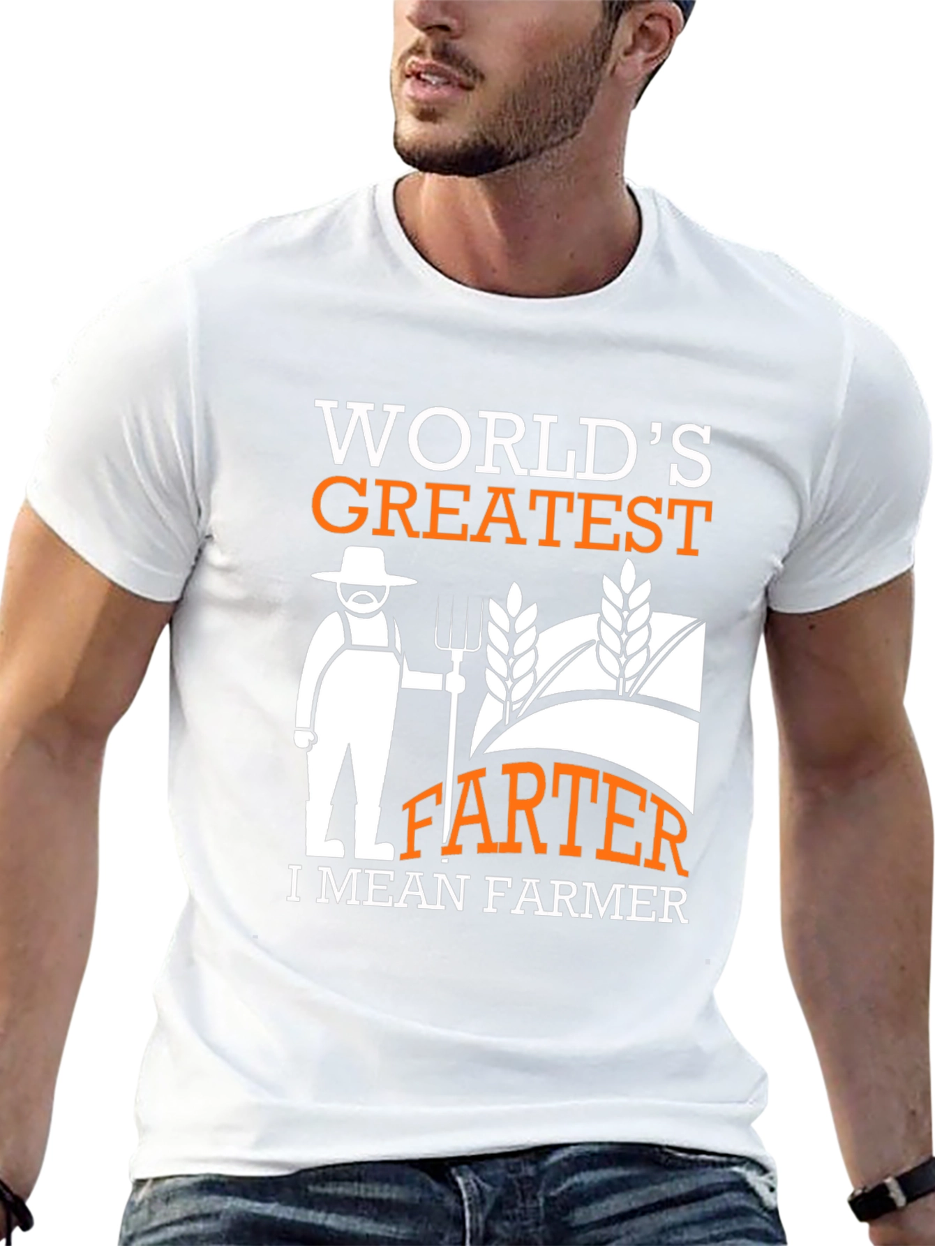 Funny Farmer T-Shirt - Greatest FARTER