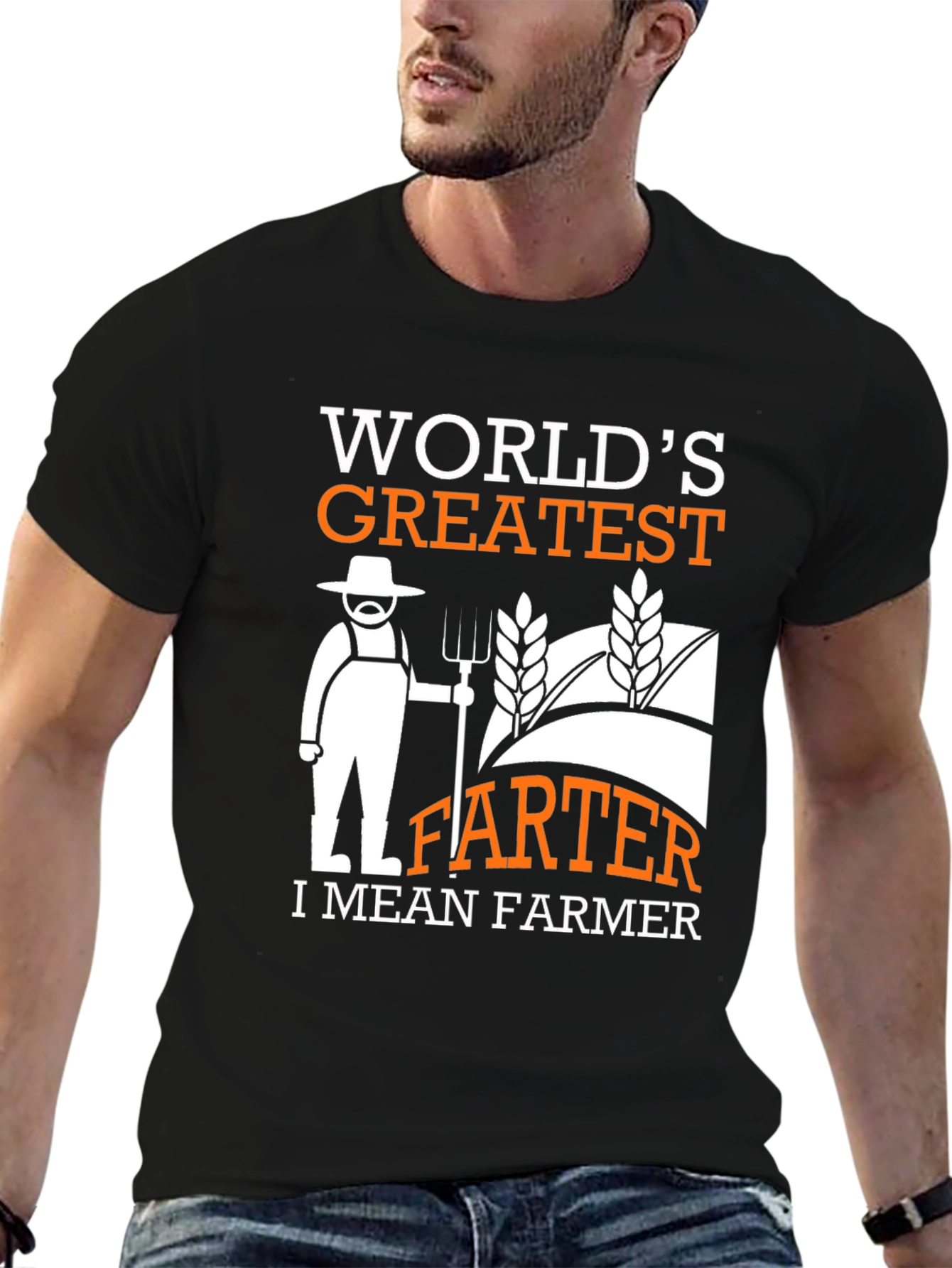 Funny Farmer T-Shirt - Greatest FARTER