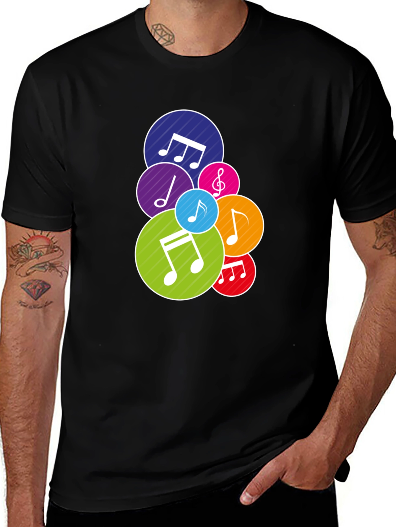 Musical Notes Graphic T-Shirt