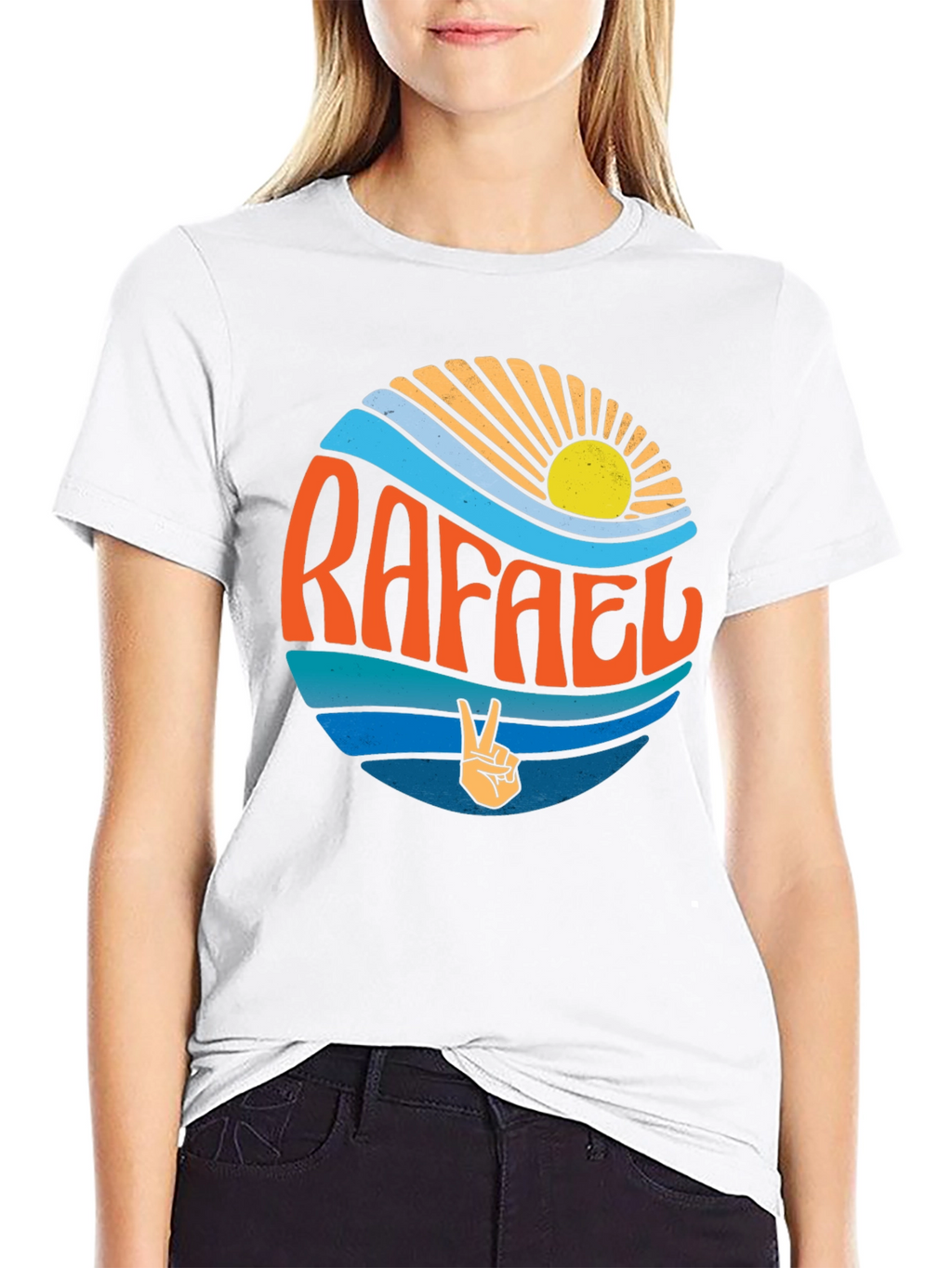 Rafael Retro Sunshine T-Shirt - Peace & Good Vibes