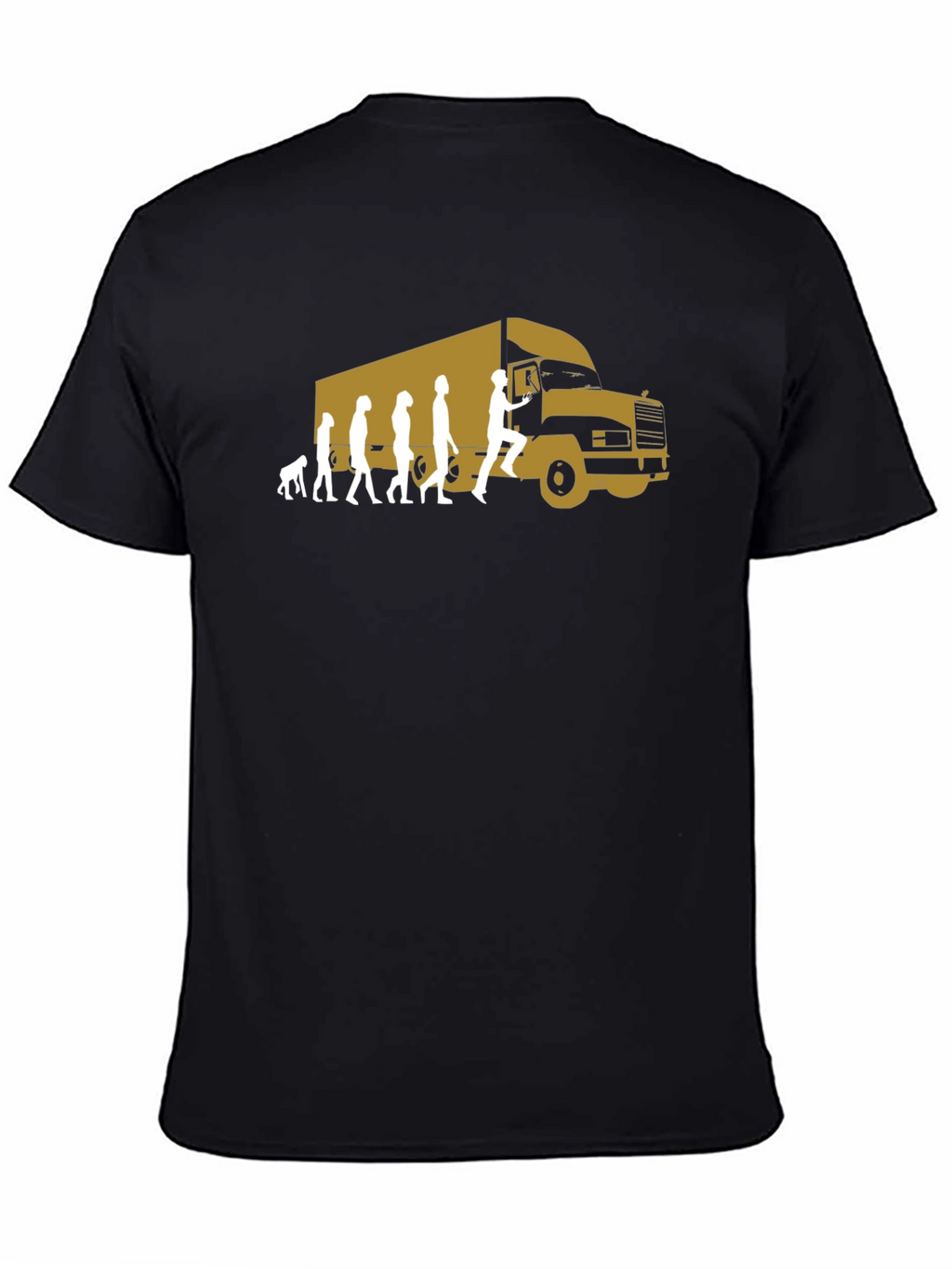 Trucker Evolution Graphic T-Shirt - Black