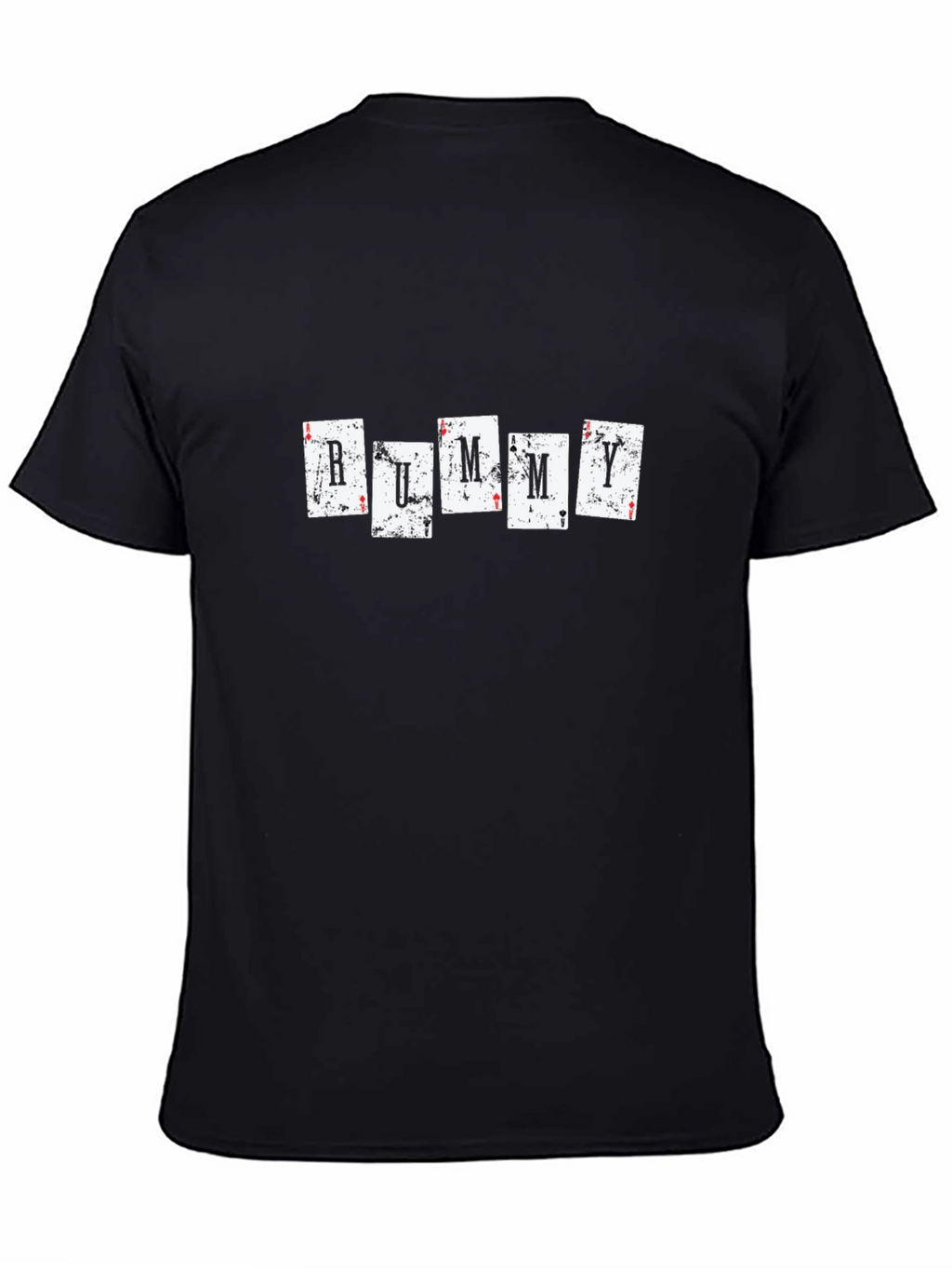 Rummy Card Graphic Black T-Shirt