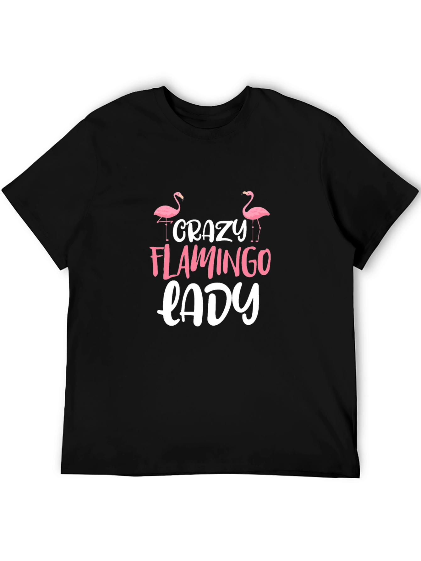 Crazy Flamingo Lady Graphic Tee