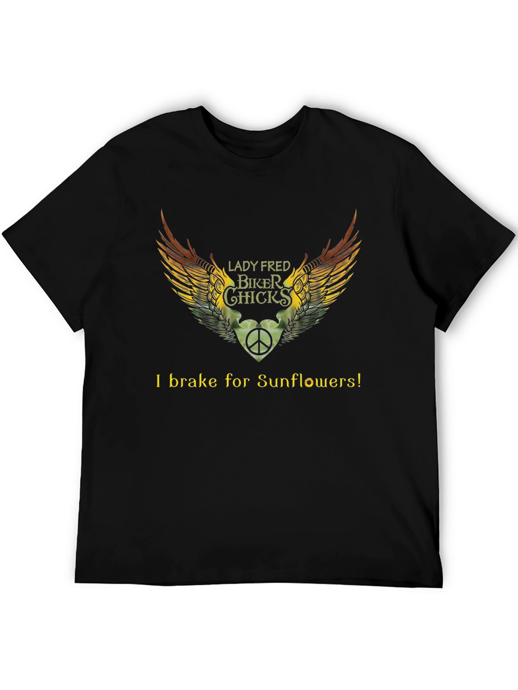 Lady Fred Biker Chicks Sunflower T-Shirt
