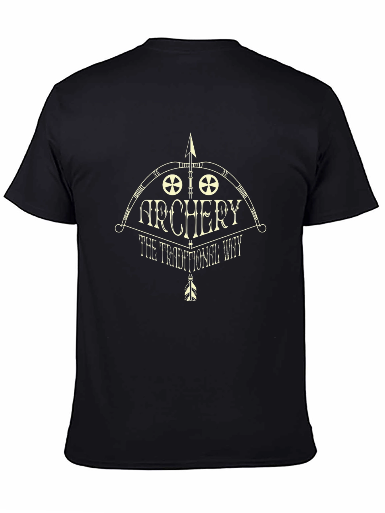 Archery T-Shirt: The Traditional Way - Bow & Arrow Design