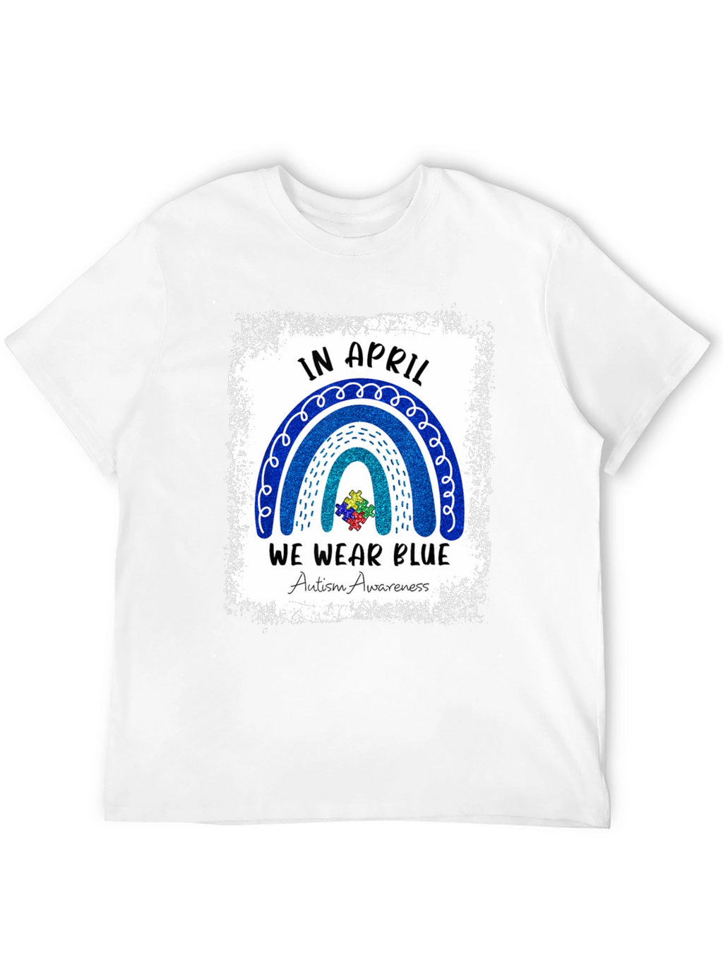 Autism Awareness T-Shirt - In April We Wear Blue