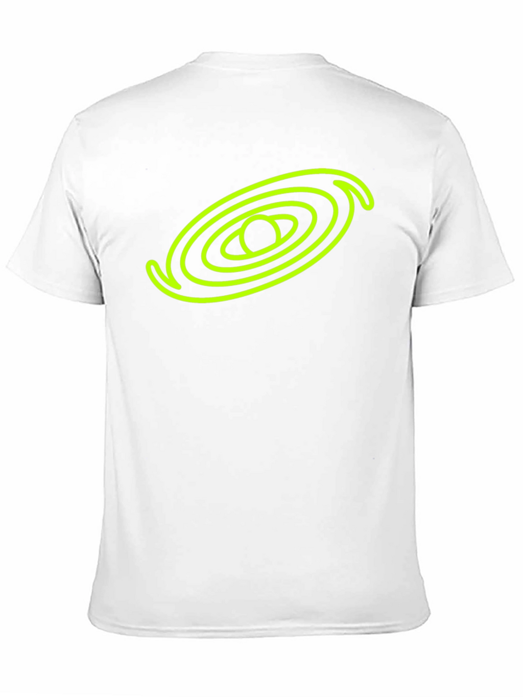 Black T-Shirt with Neon Galaxy Design