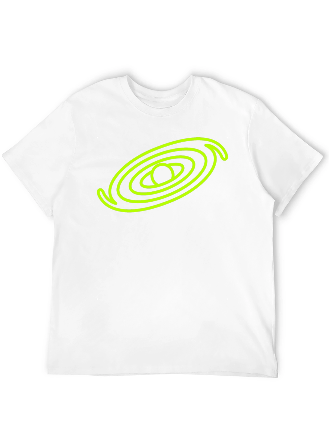 Black T-Shirt with Neon Galaxy Design