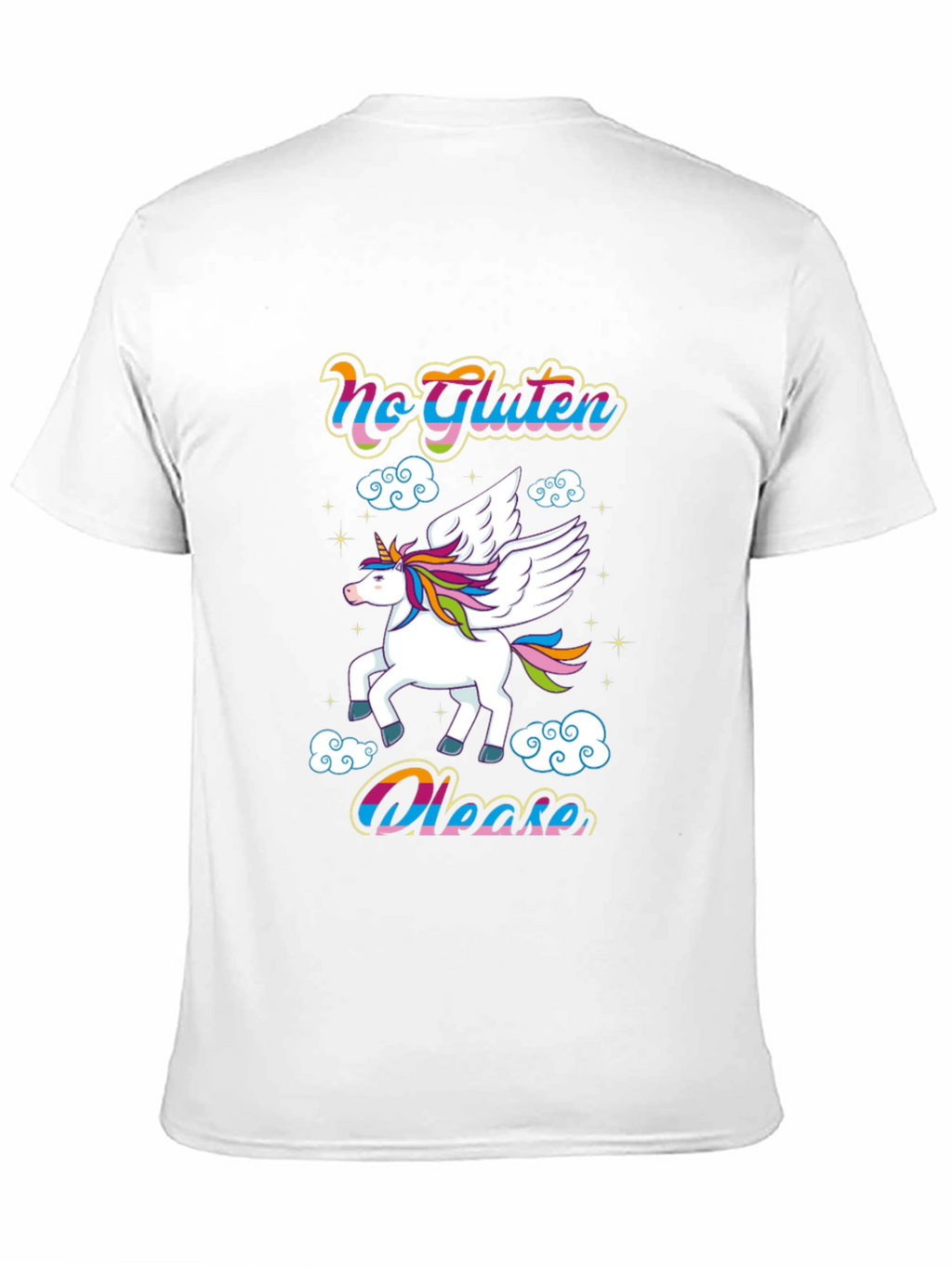 No Gluten Please Unicorn Graphic Tee