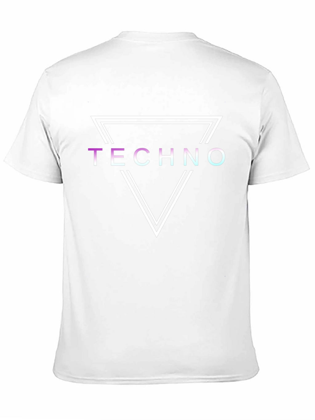 Techno Triangle Graphic T-Shirt - Cool Synthwave Style