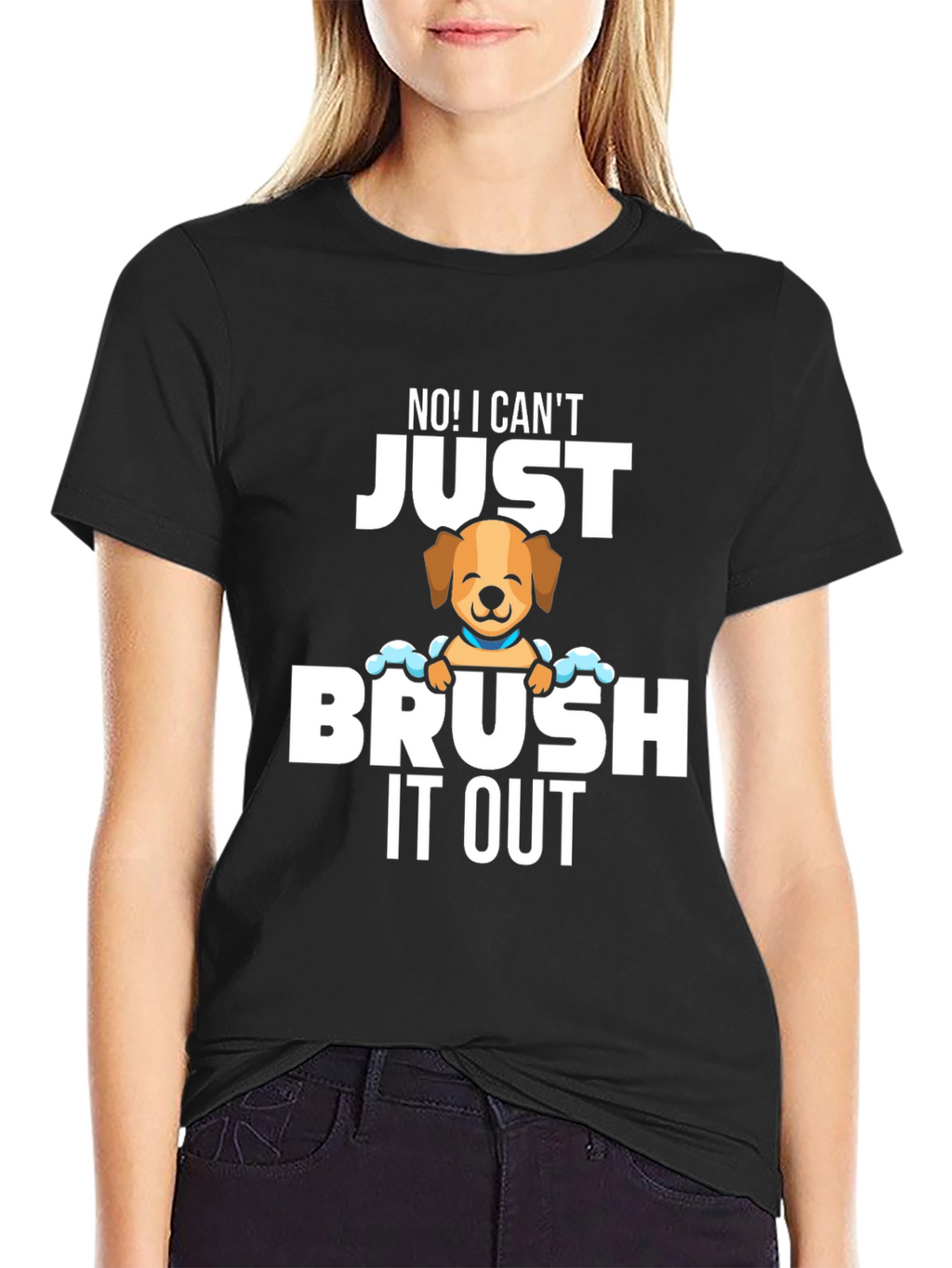 Funny Dog Groomer T-Shirt - Brush It Out