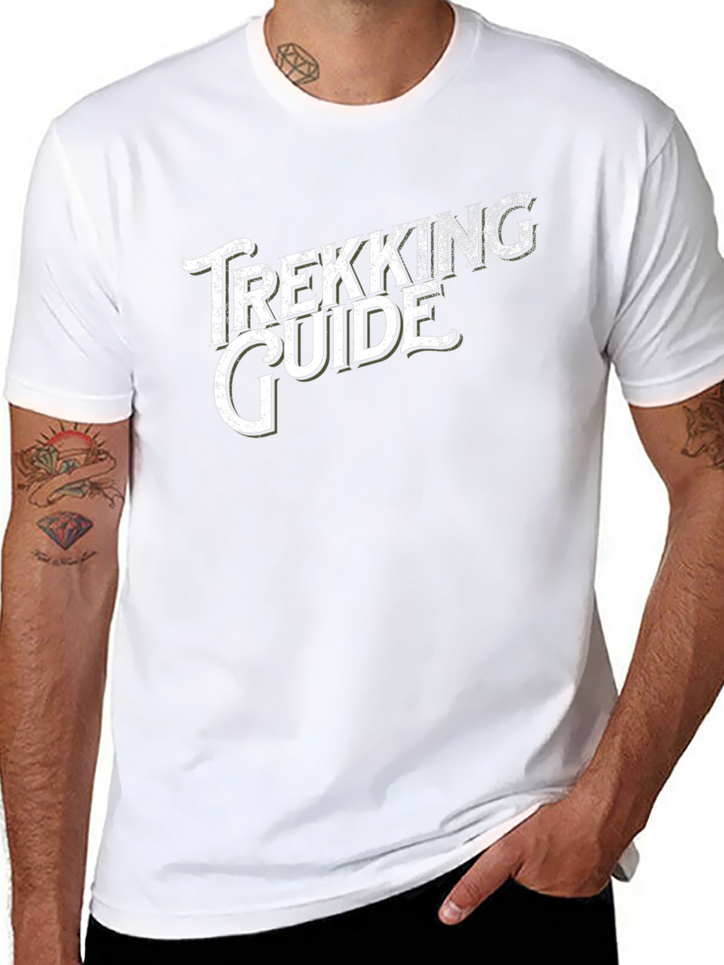 Trekking Guide Graphic T-Shirt - Black