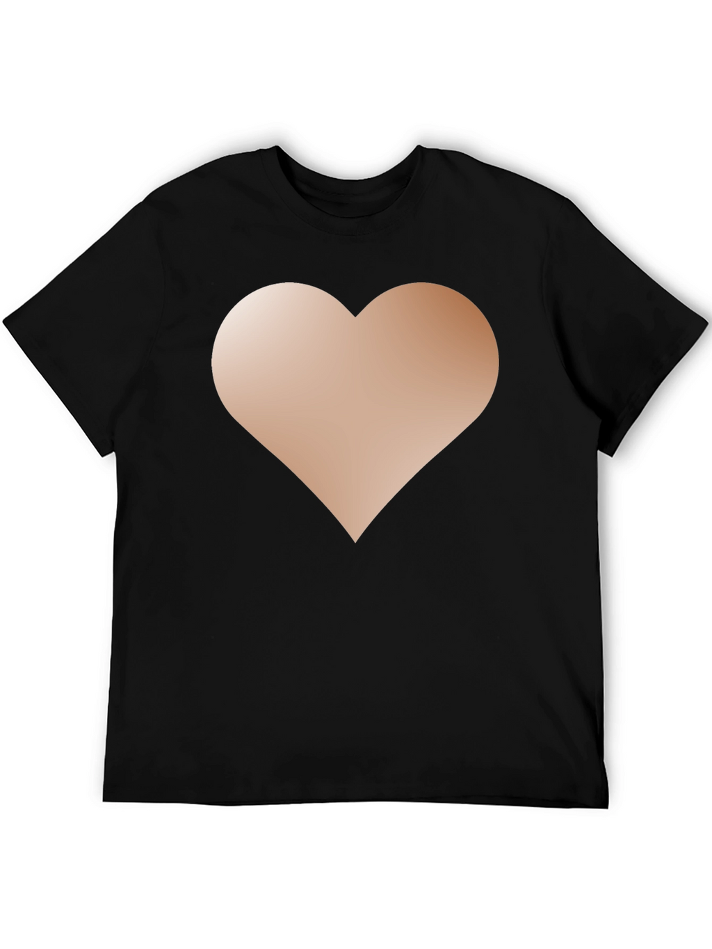 Heart Graphic Black T-Shirt - Casual Style