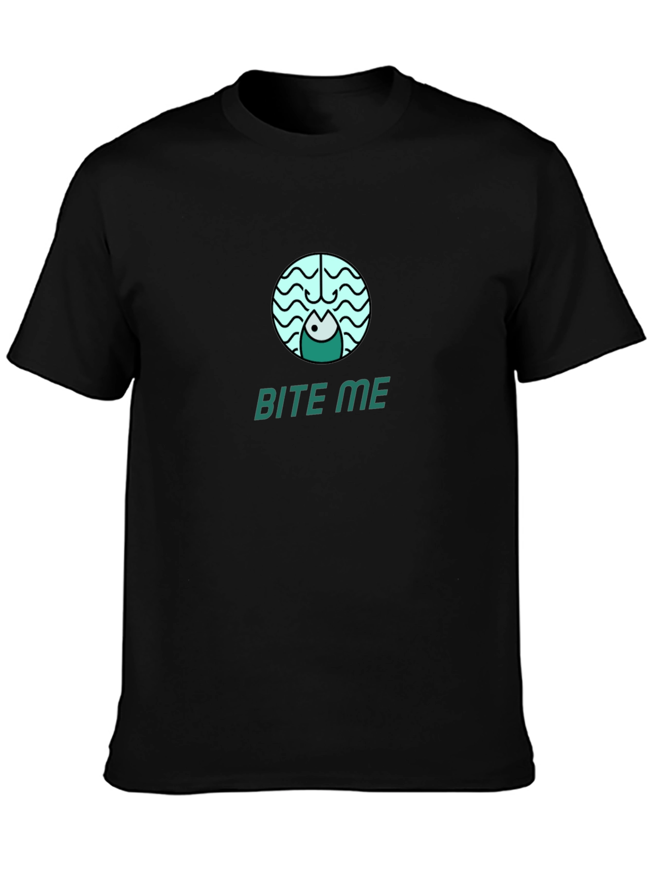 Bite Me Fish Hook Tee - Fishing Humor Graphic T-Shirt