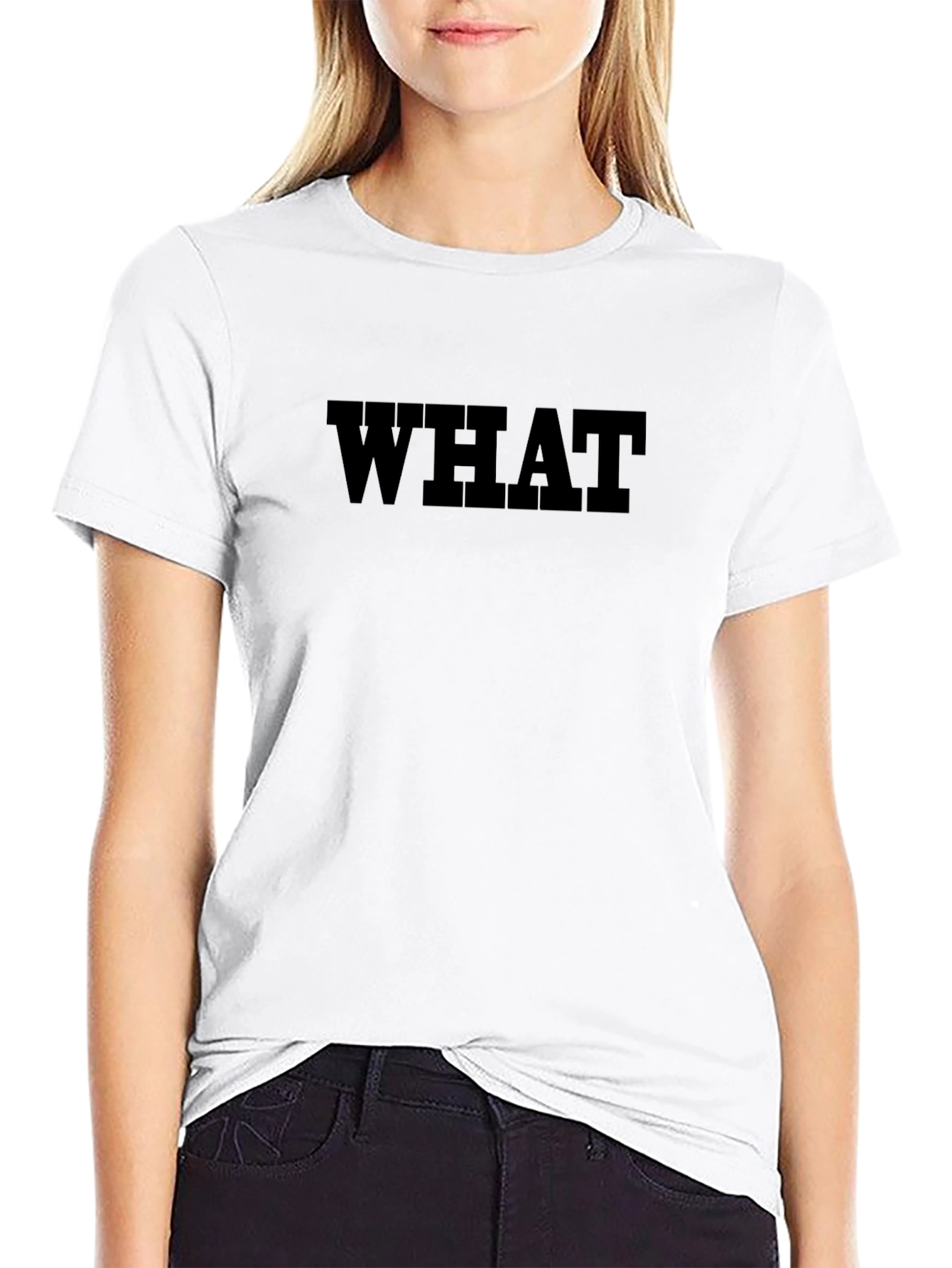 Black WHAT Graphic Tee