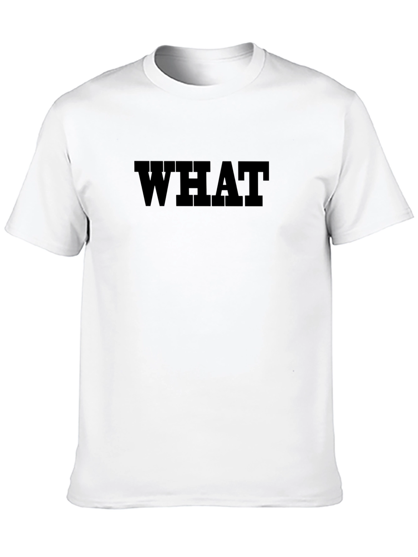 Black WHAT Graphic Tee