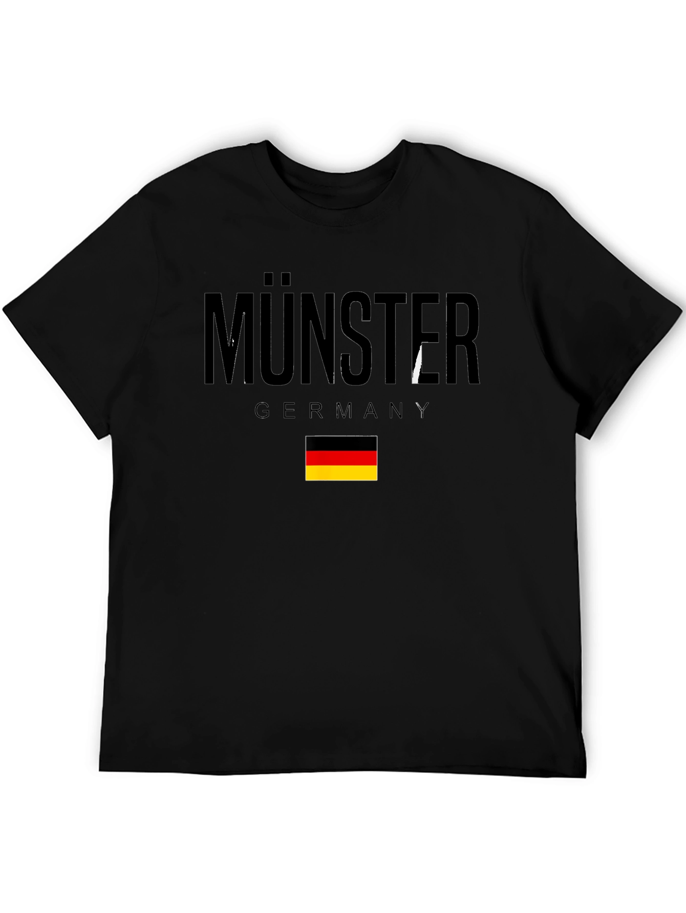 Münster Germany T-Shirt - Black Graphic Tee