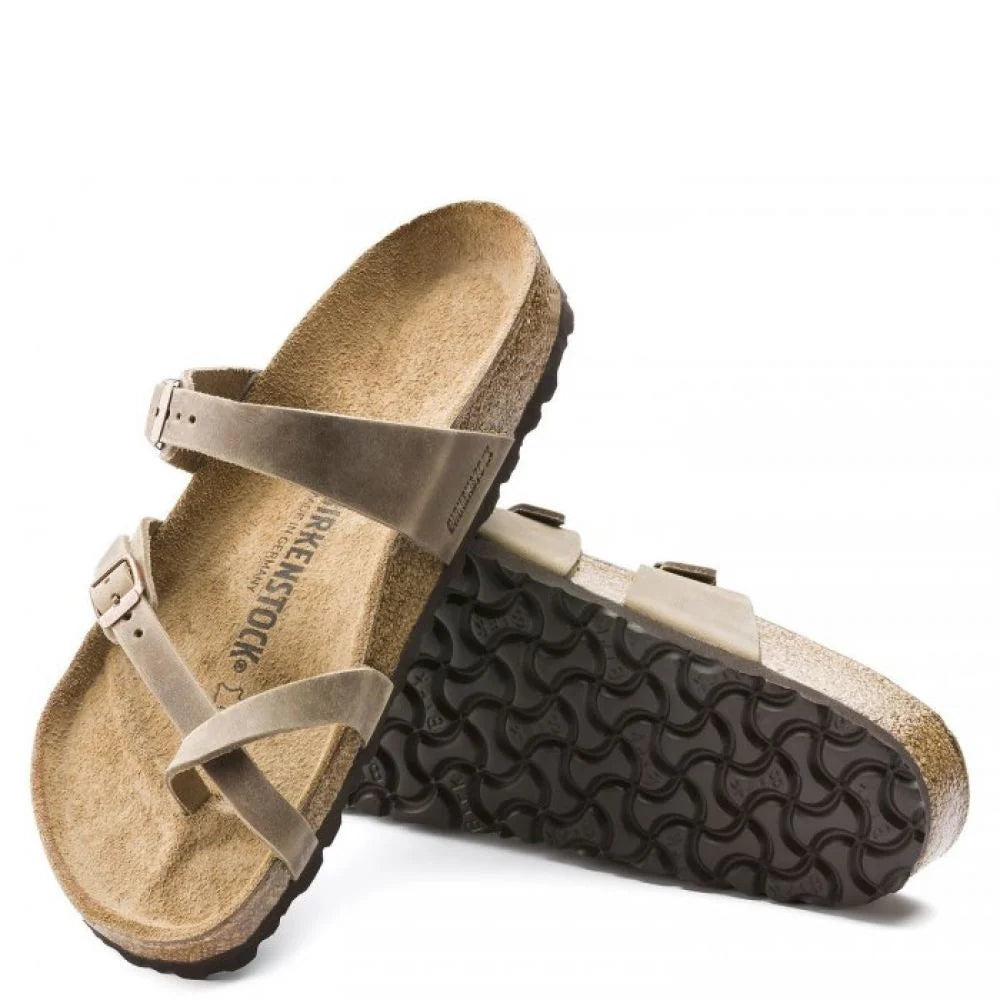 Birkenstock Women's Mayari Oiled Leather in Tobacco Brown
