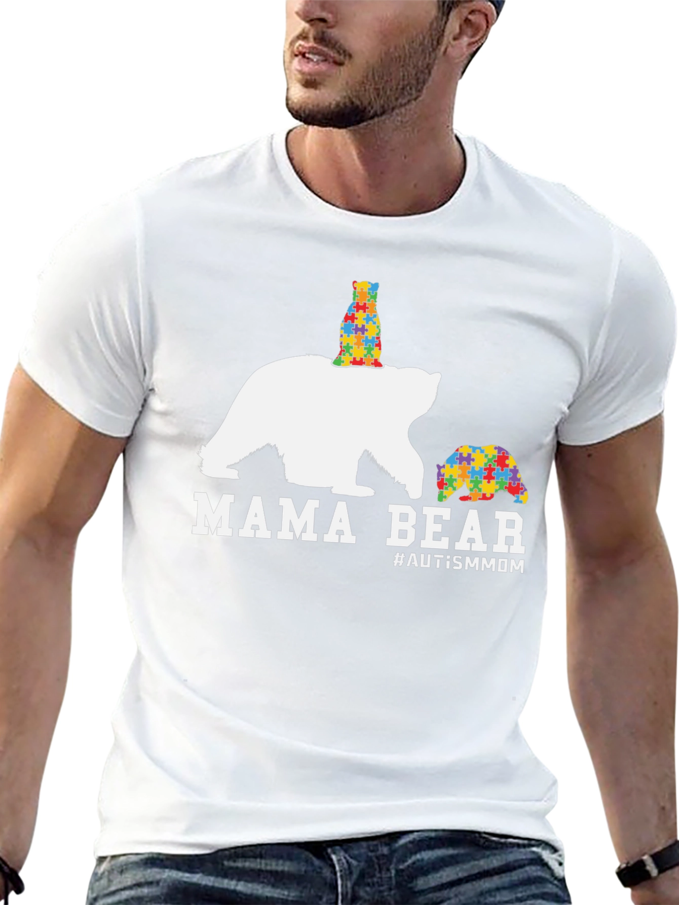 Mama Bear Autism Awareness T-Shirt