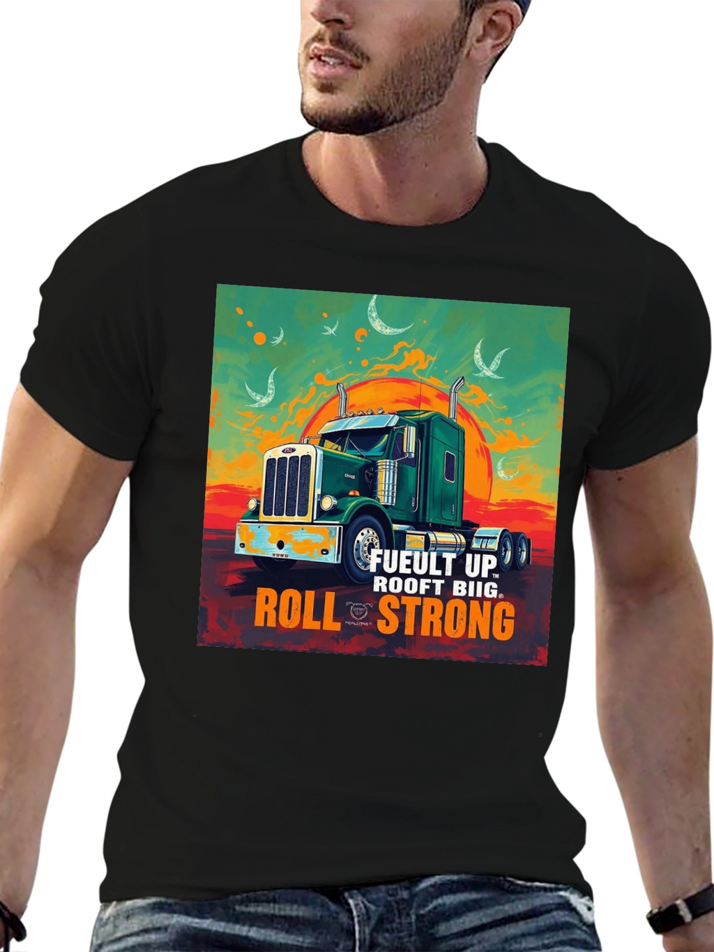 Fuelt Up Trucker T-Shirt - Roll Strong