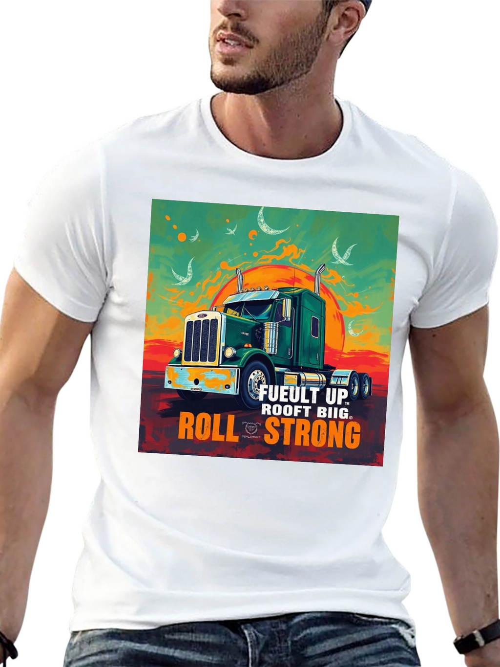 Fuelt Up Trucker T-Shirt - Roll Strong