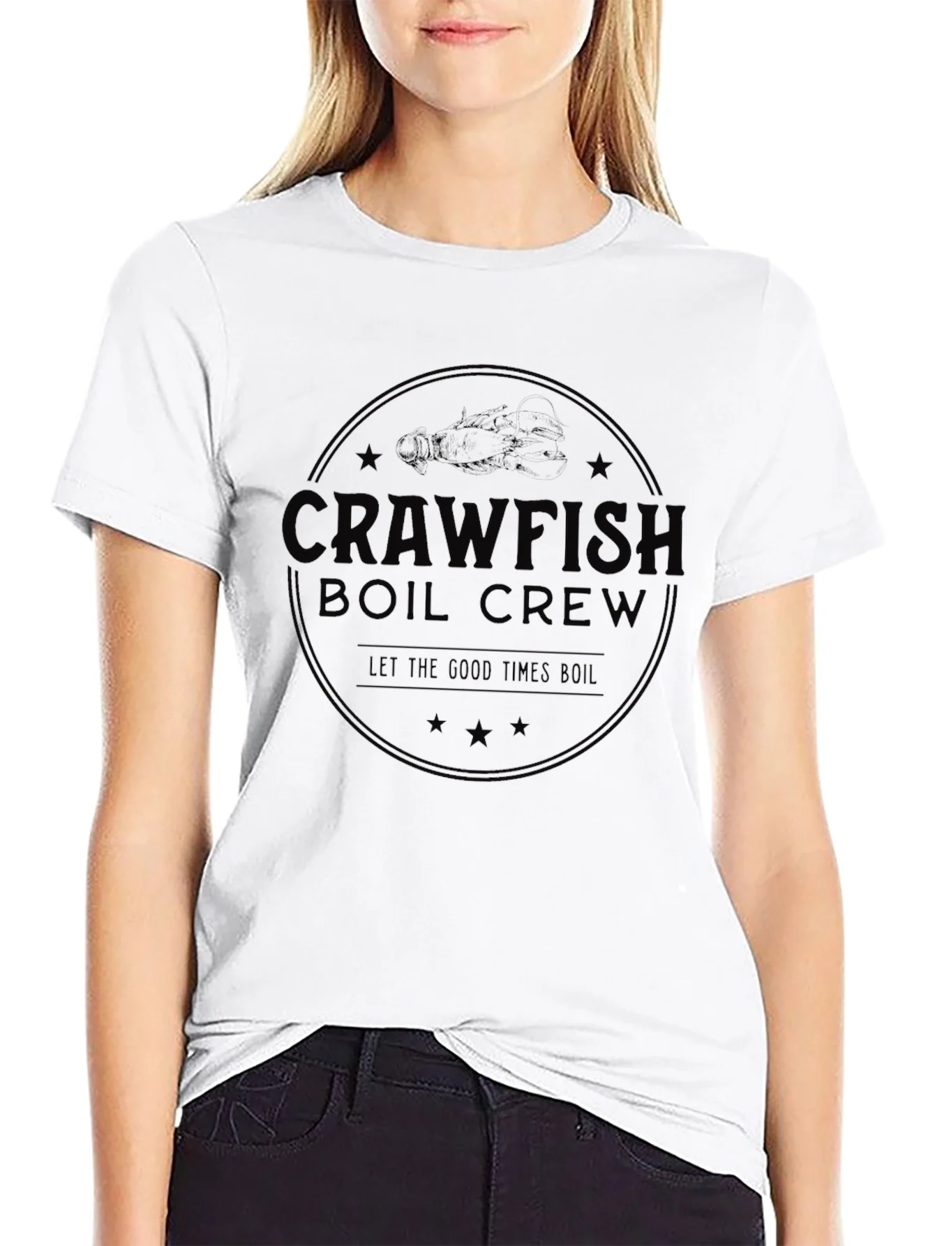 Crawfish Boil Crew T-Shirt Let the Good Times Boil Tee