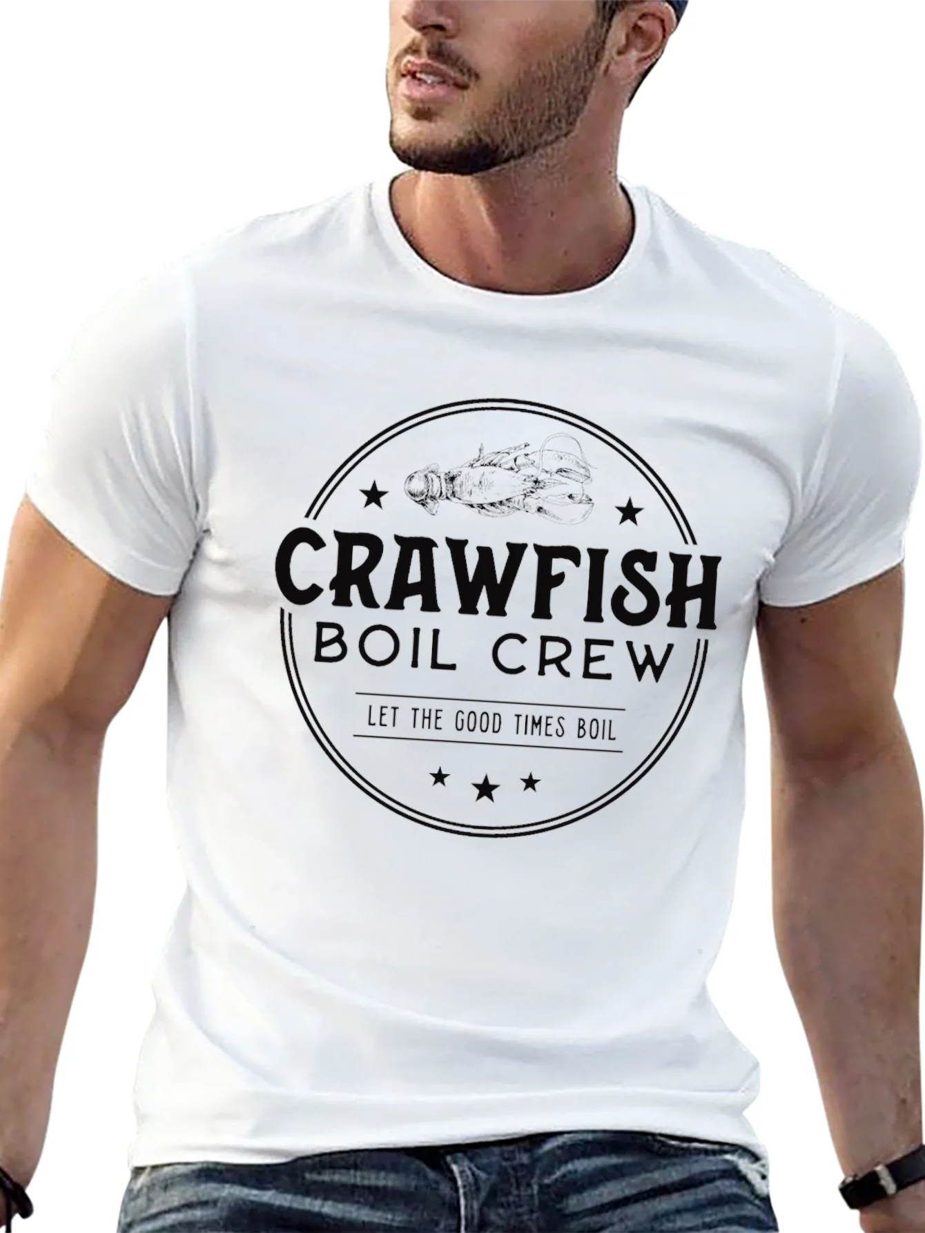 Crawfish Boil Crew T-Shirt Let the Good Times Boil Tee