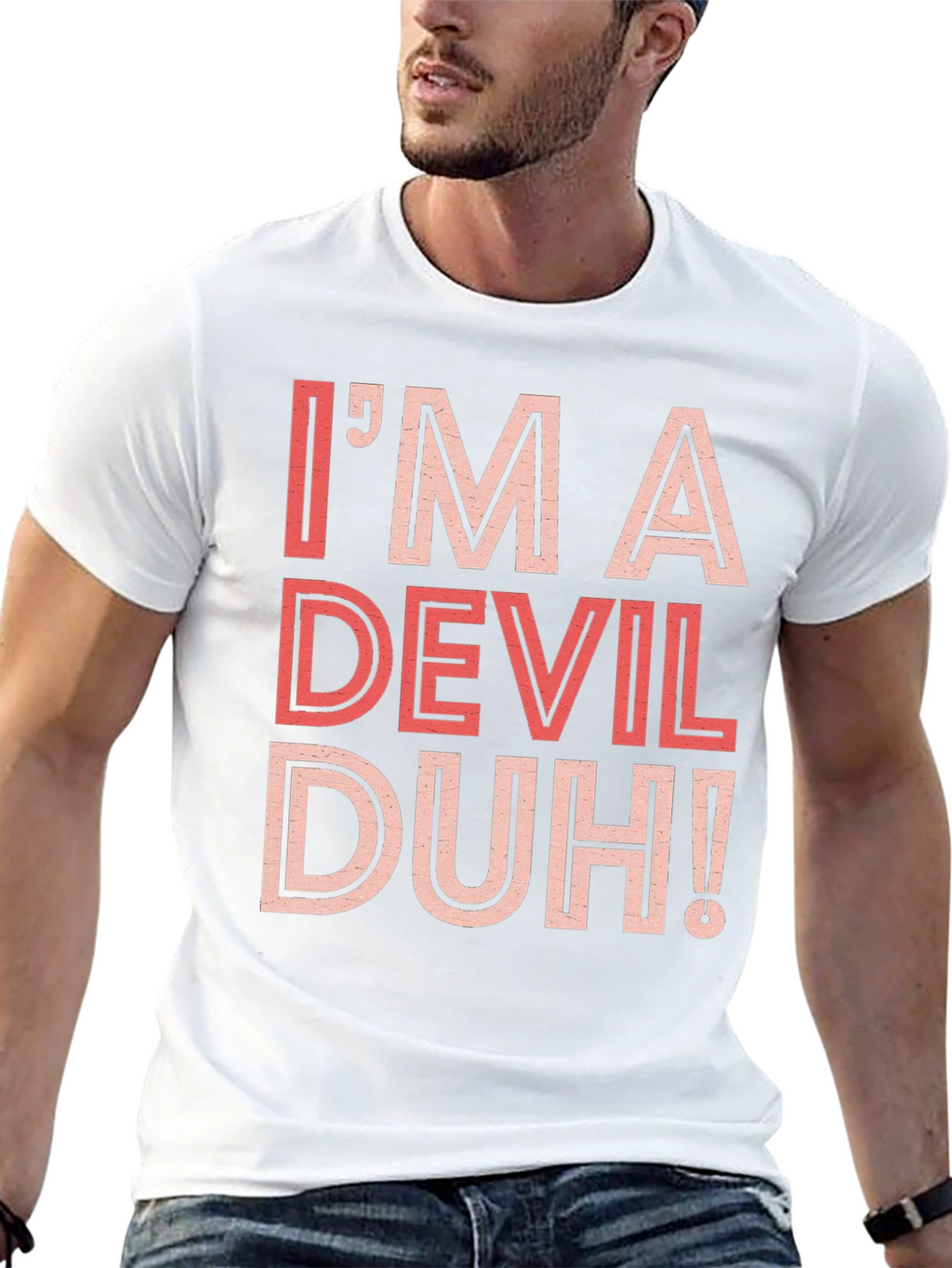 Im A Devil Duh! Graphic Tee - Black