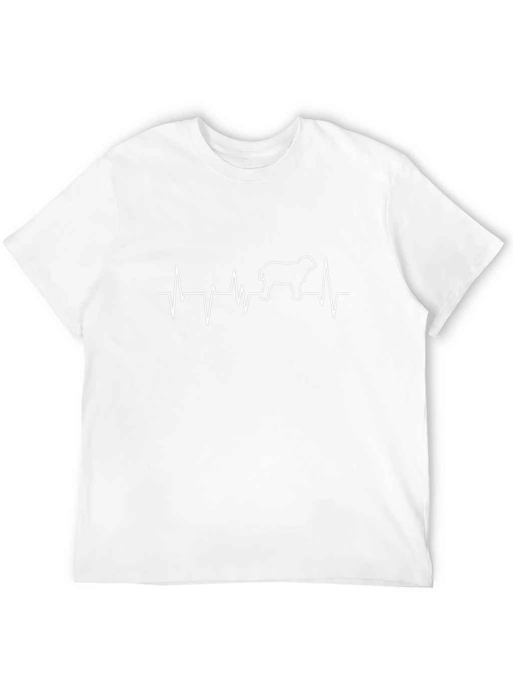 Sheep Heartbeat Graphic Tee - Black Cotton Shirt