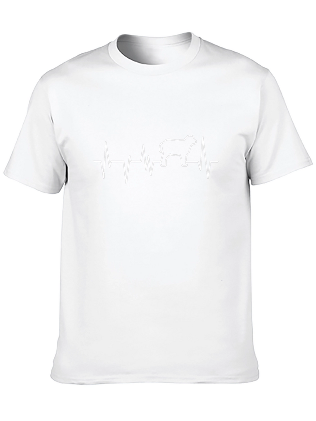 Sheep Heartbeat Graphic Tee - Black Cotton Shirt