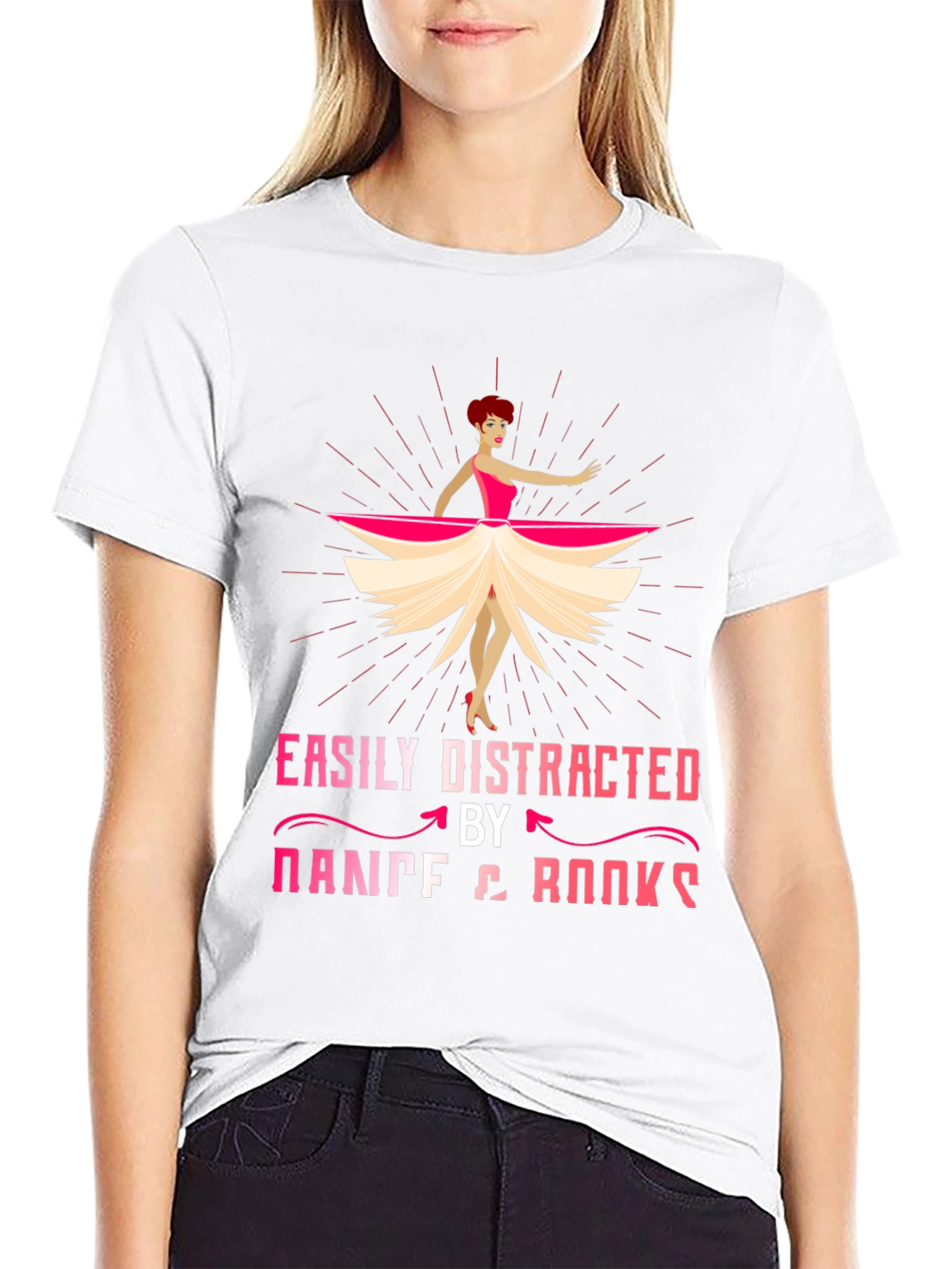 Easily Distracted by Dance & Books T-Shirt