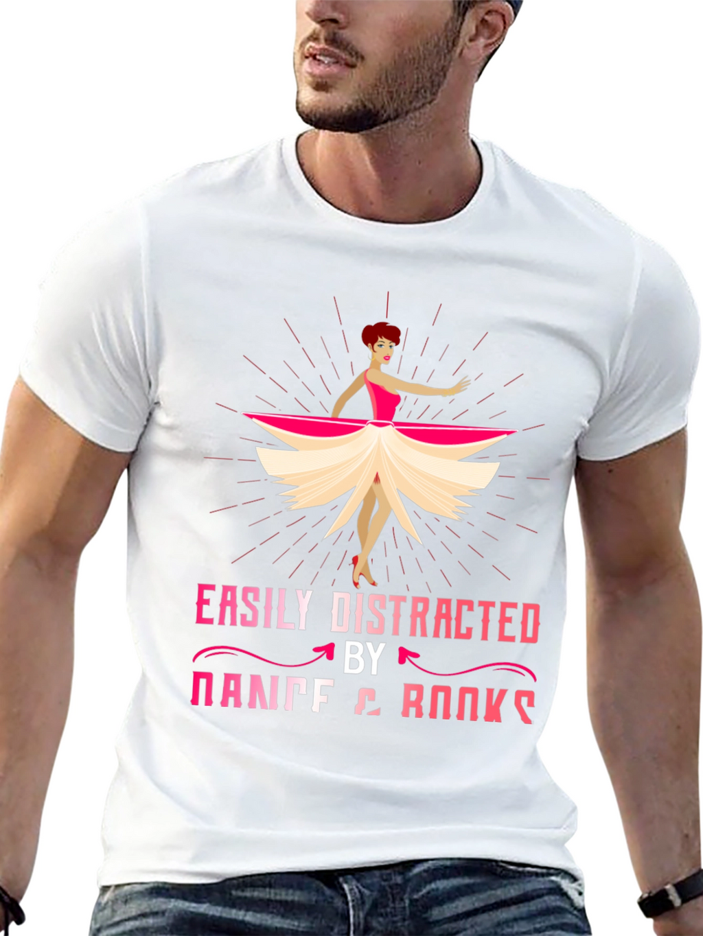 Easily Distracted by Dance & Books T-Shirt