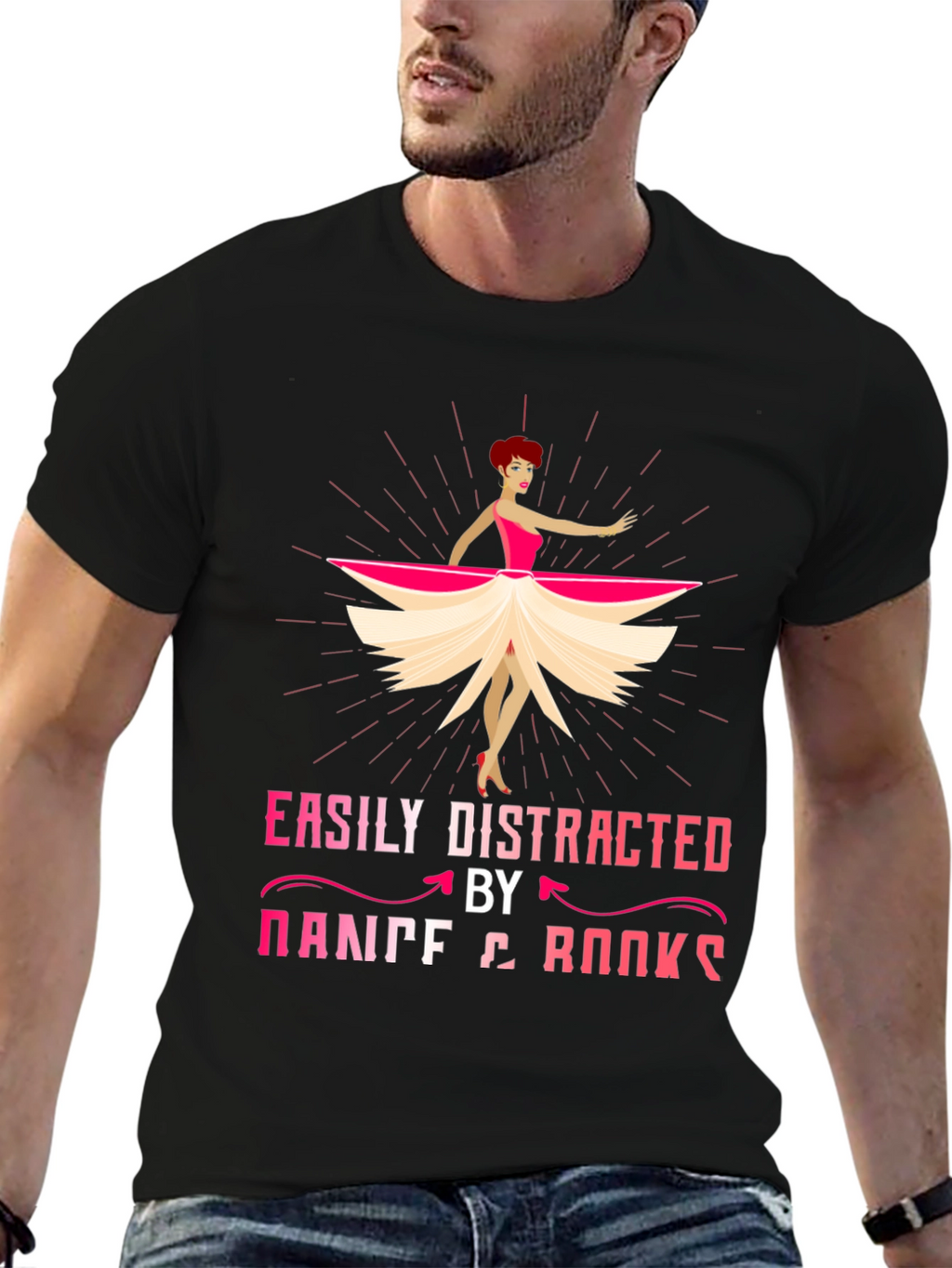 Easily Distracted by Dance & Books T-Shirt
