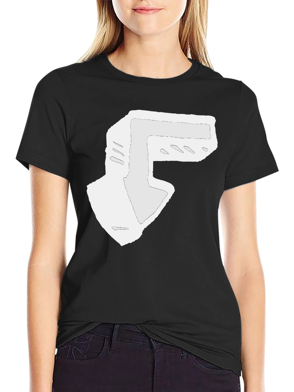 Abstract Arrow Graphic Black T-Shirt