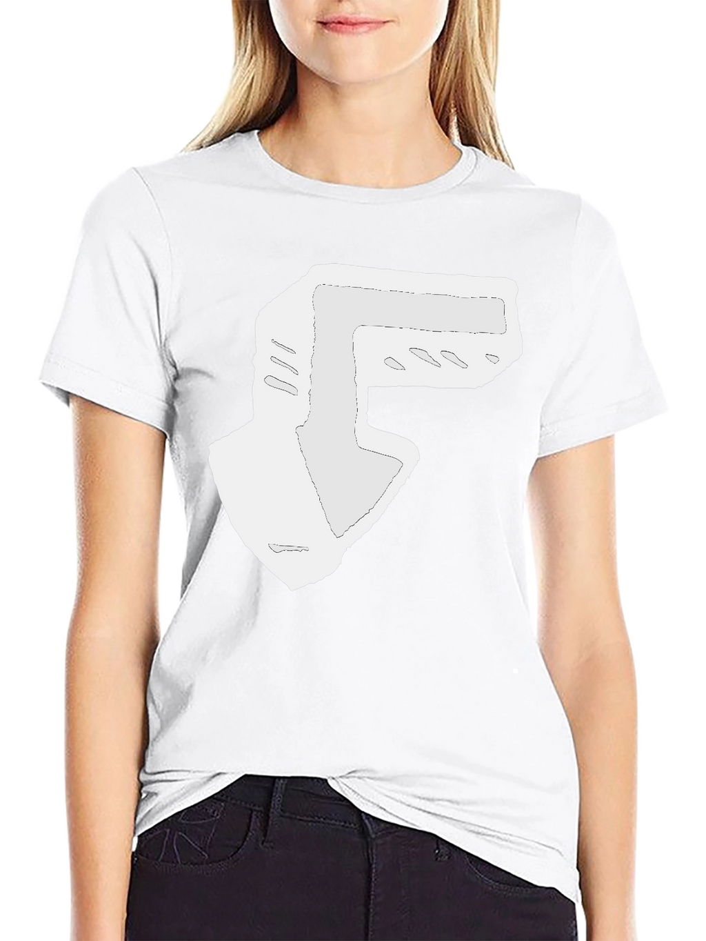 Abstract Arrow Graphic Black T-Shirt