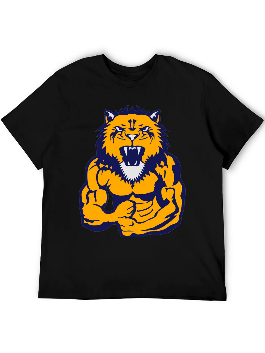 Muscle Tiger Graphic Tee - Black