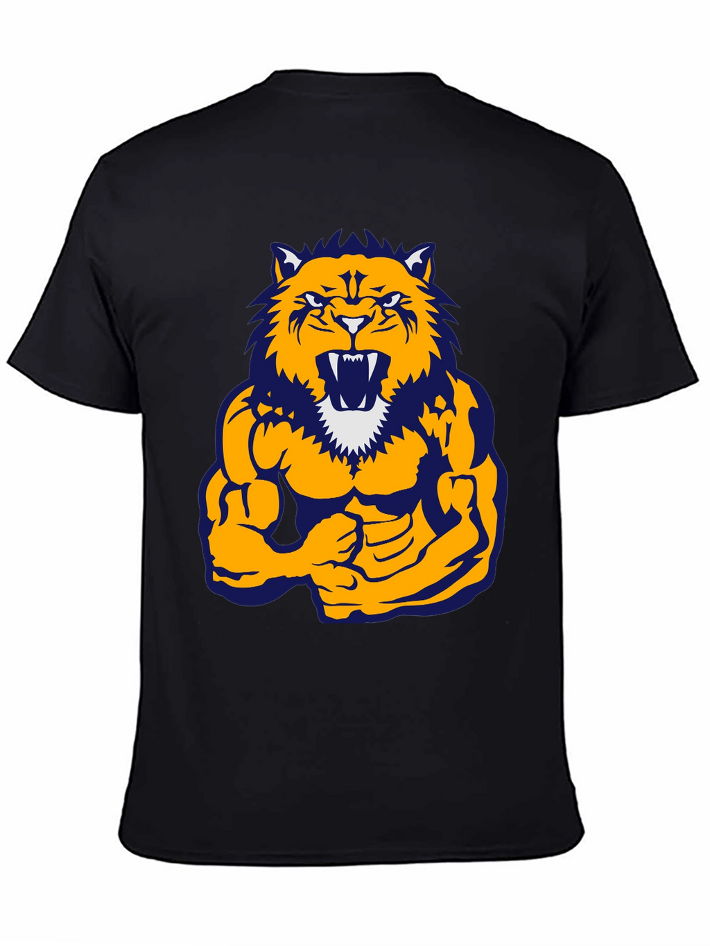 Muscle Tiger Graphic Tee - Black