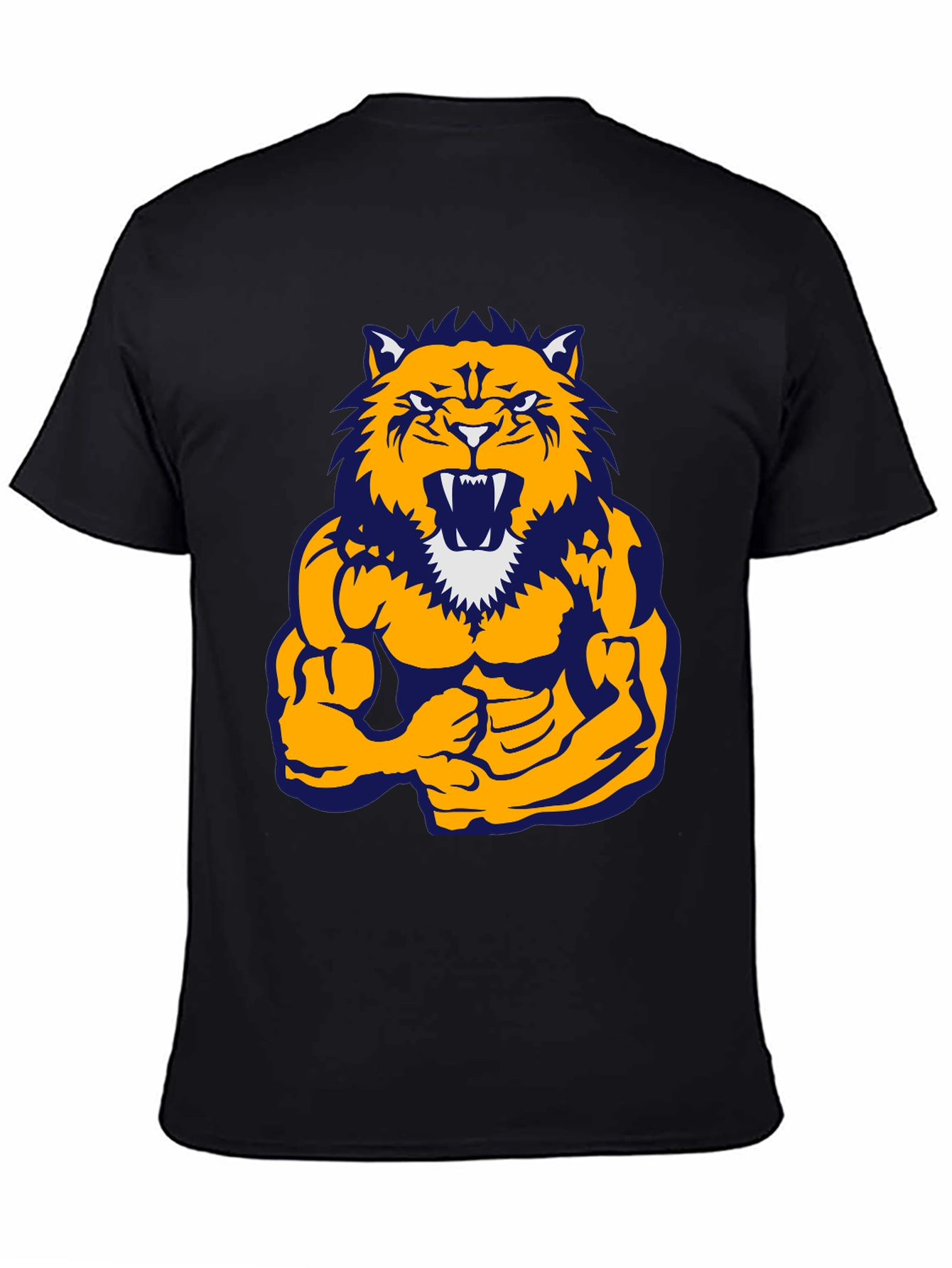Muscle Tiger Graphic Tee - Black