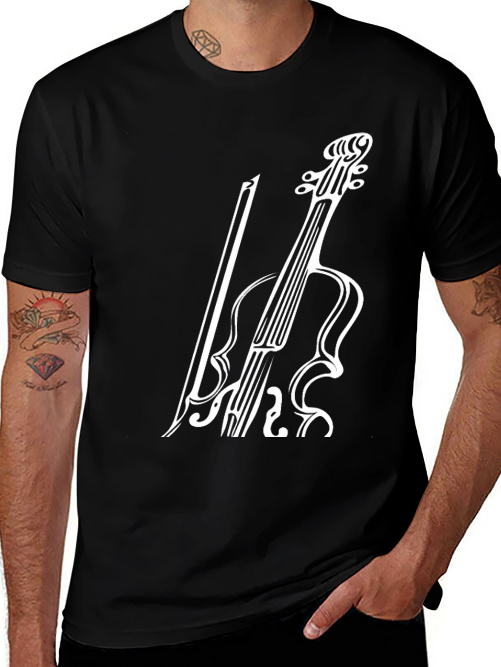 Violin Graphic Tee - Musicians Style