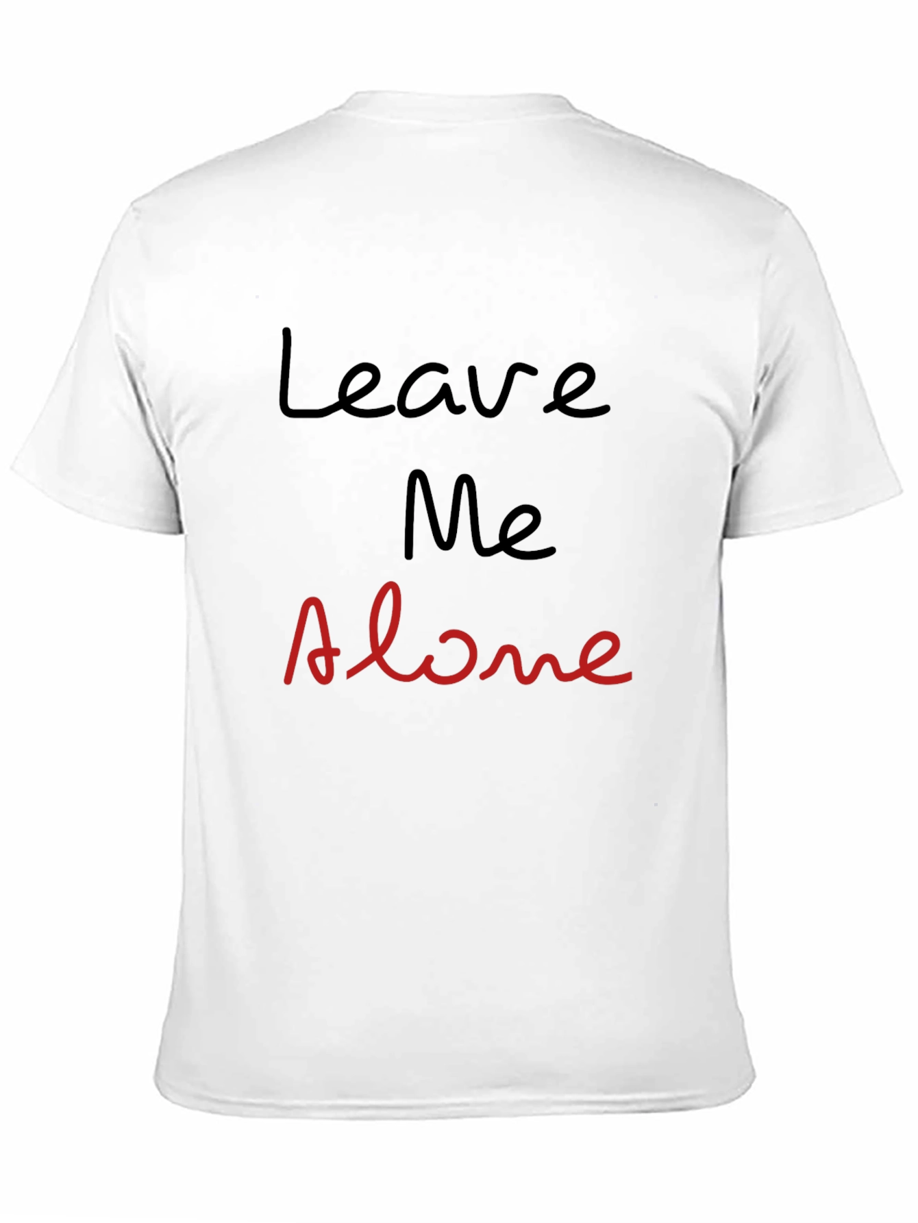 Leave Me Alone Graphic Tee - Black Cotton T-Shirt